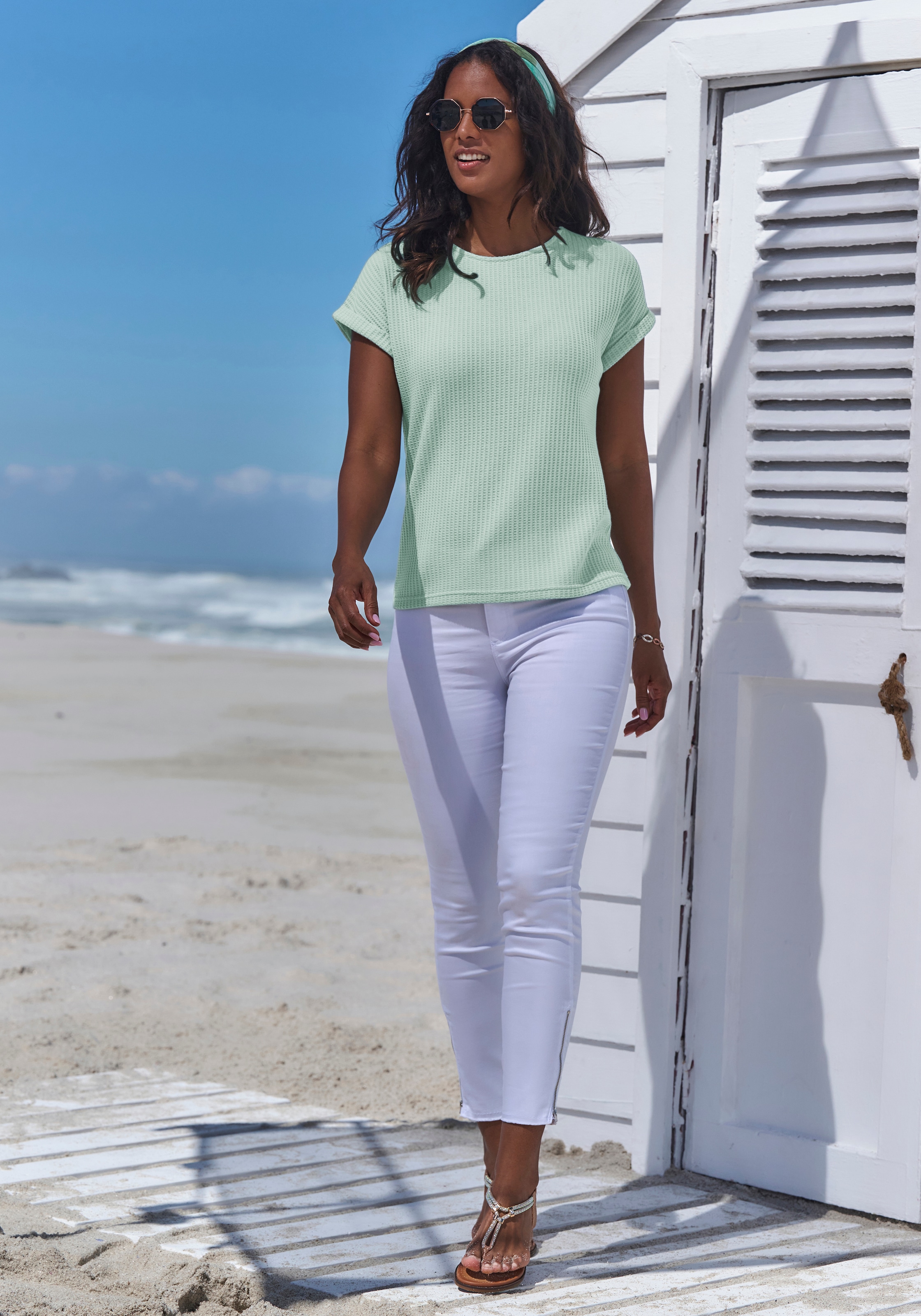 Vivance Kurzarmshirt »aus weicher Piqué-Qualität«, (2er-Pack)