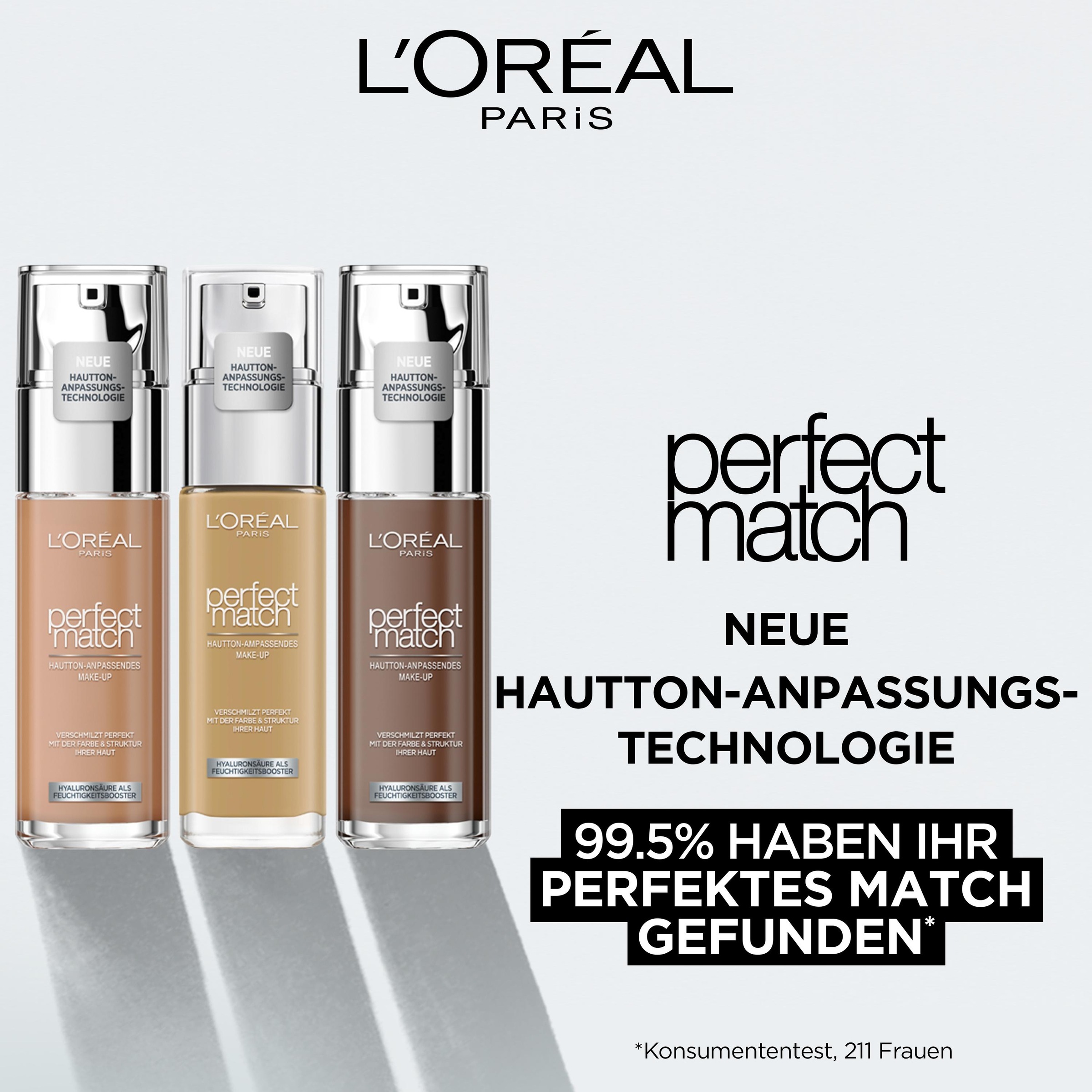 L'ORÉAL PARIS Foundation »Perfect Match Make-Up«, mit langanhaltender Formel