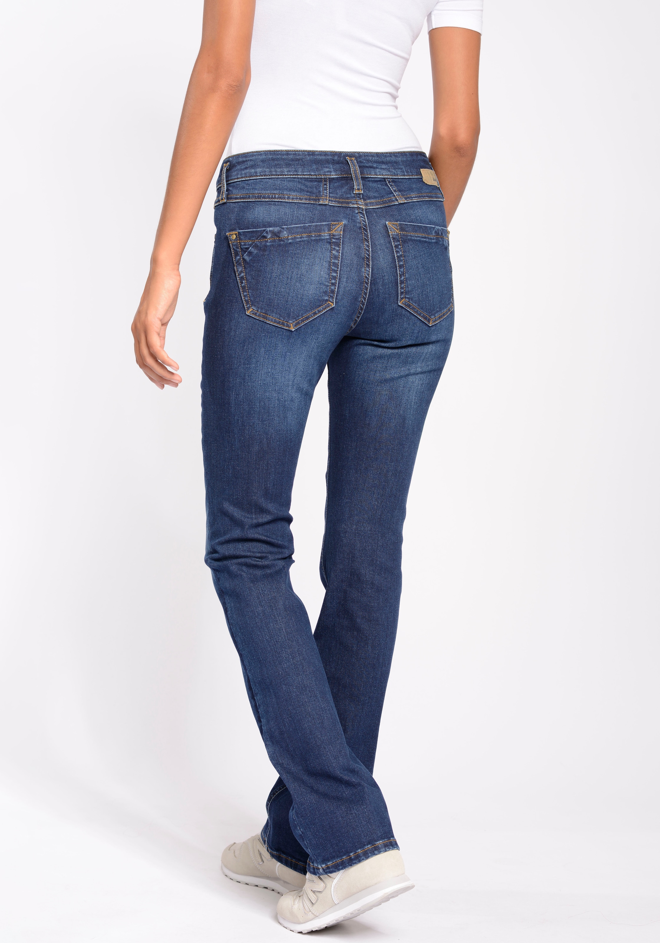 BAUR mit kaufen Stretch aus Bootcut-Jeans der | und GANG LIGHT für »94ELISA BOOTCUT«, Bio-Baumwolle LINE ECO