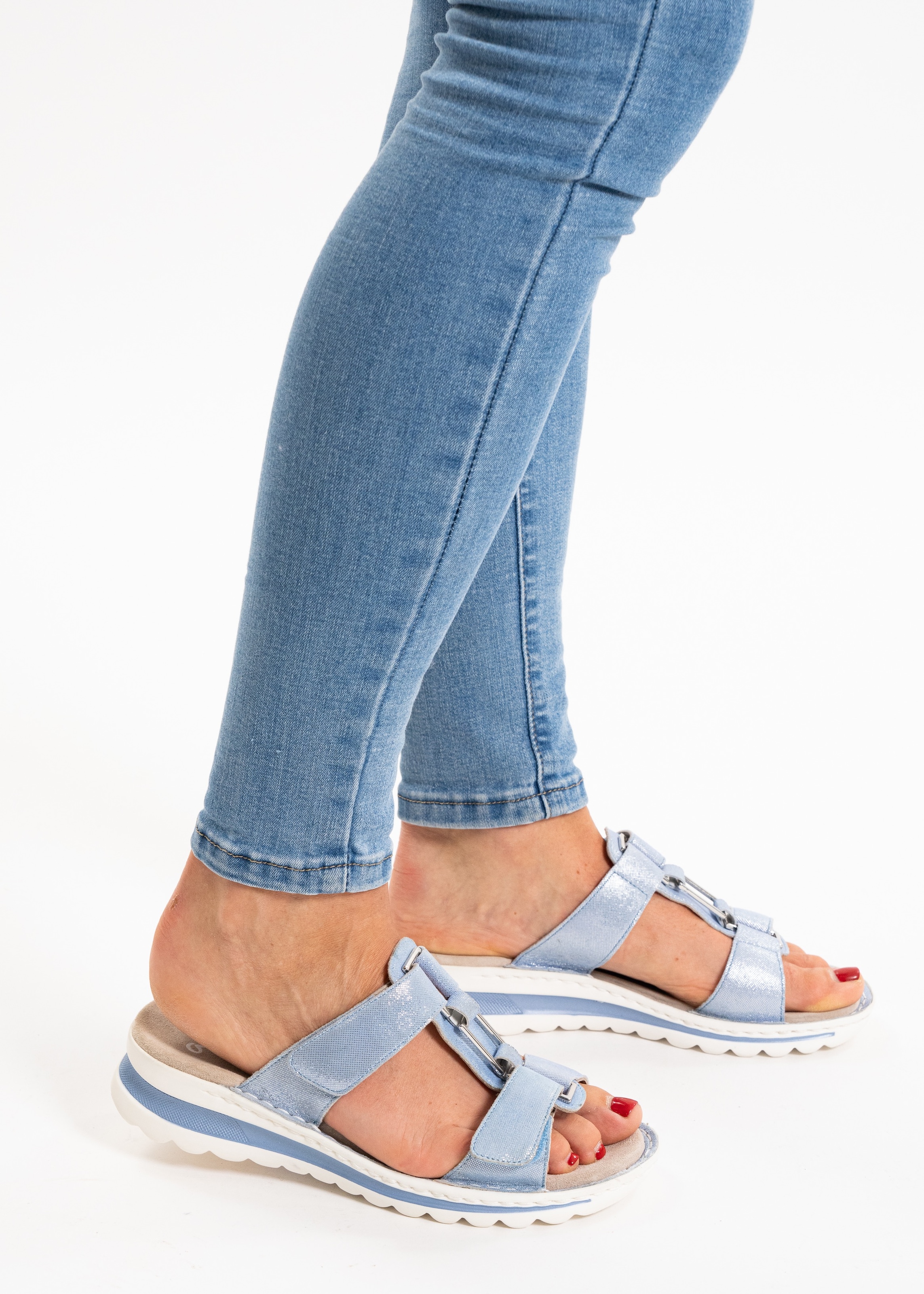 Ara Pantolette »TAMPA«, Keilabsatz, Sommerschuh, Schlappen mit Schmuckelement, G-Weite