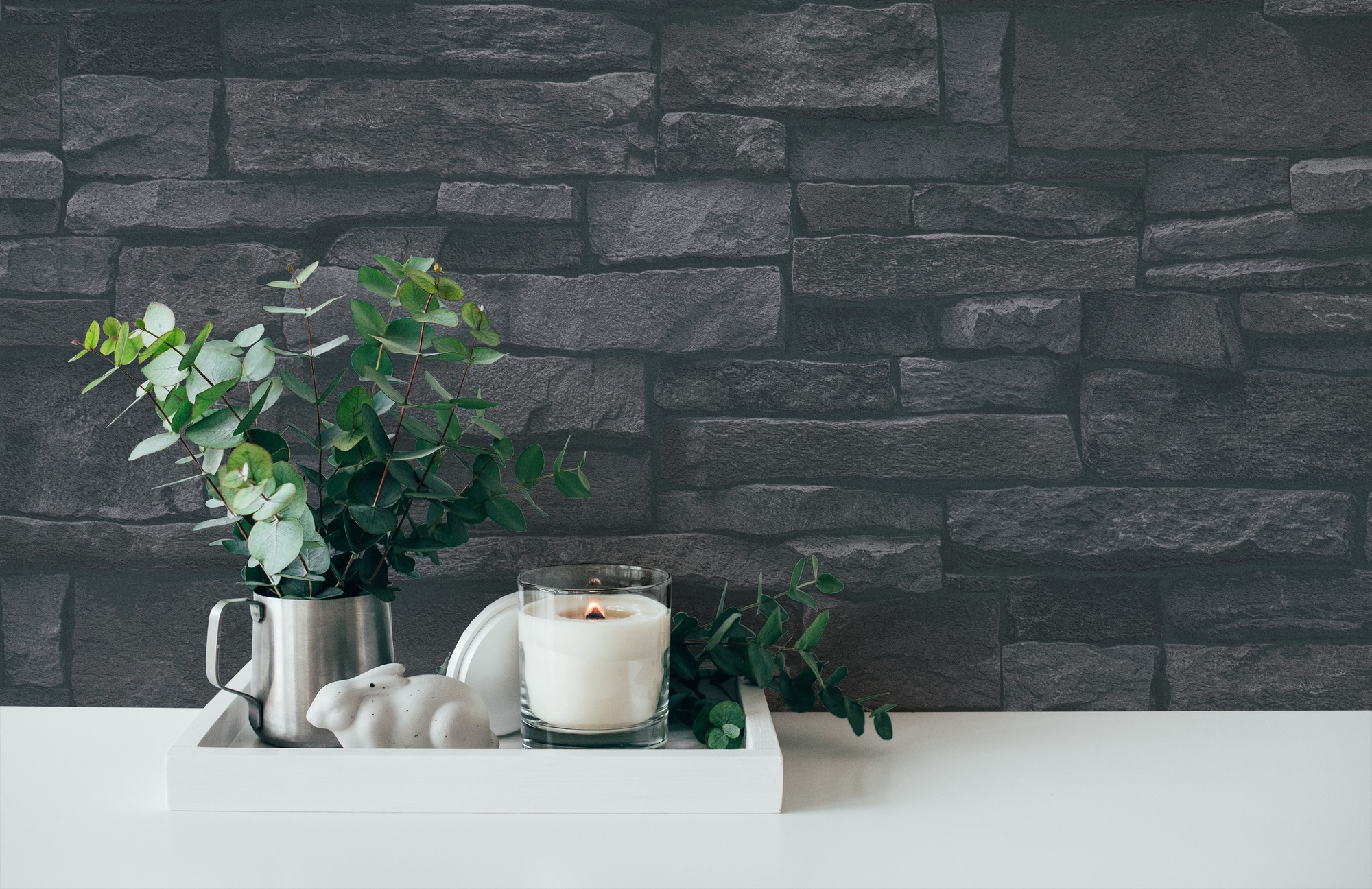 A.S. Création Vliestapete »Terra Steintapete«, matt-gemustert-neutral, Steinoptik Steinwand Naturstein-Tapete 3D-optik Tapeten Wohnzimmer