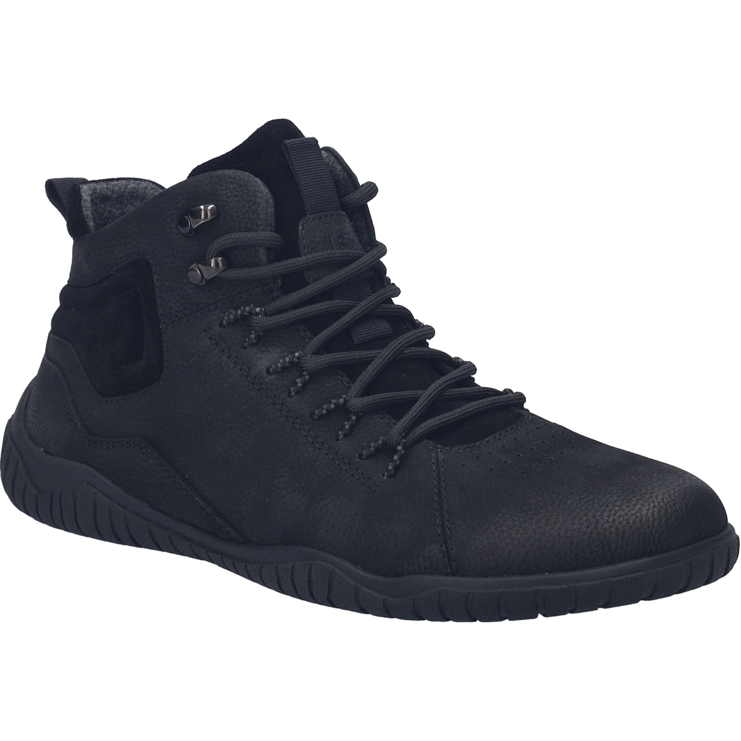 Stiefelette JOSEF SEIBEL "Wallace 03, schwarz", Herren, Gr. 43, schwarz, Obermaterial: 100% Rindsleder Leather cow., Schuhe Stiefelette