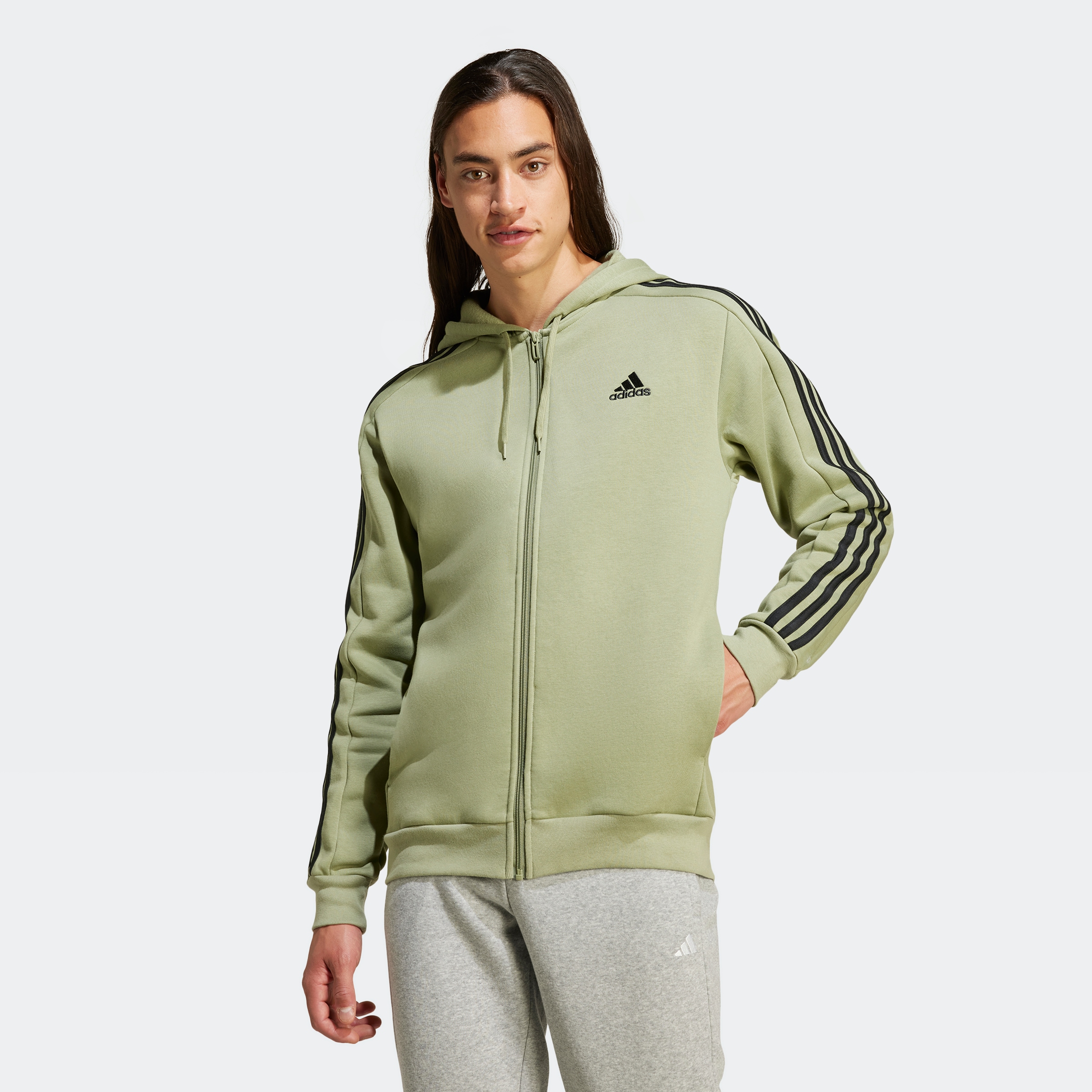 adidas Sportswear Kapuzensweatjacke »ESSENTIALS 3STREIFEN KAPUZENJACKE«