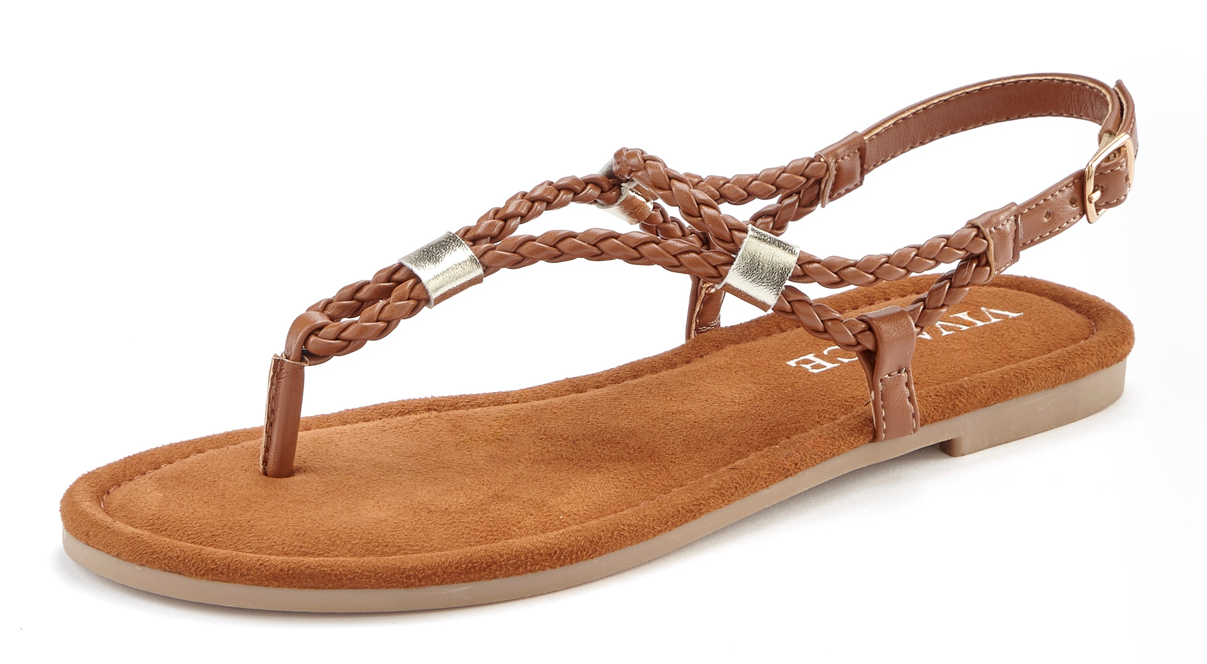 Vivance Sandale "Sommerschuh", Zehentrenner, Sommerschuh, Sandalette mit ra günstig online kaufen