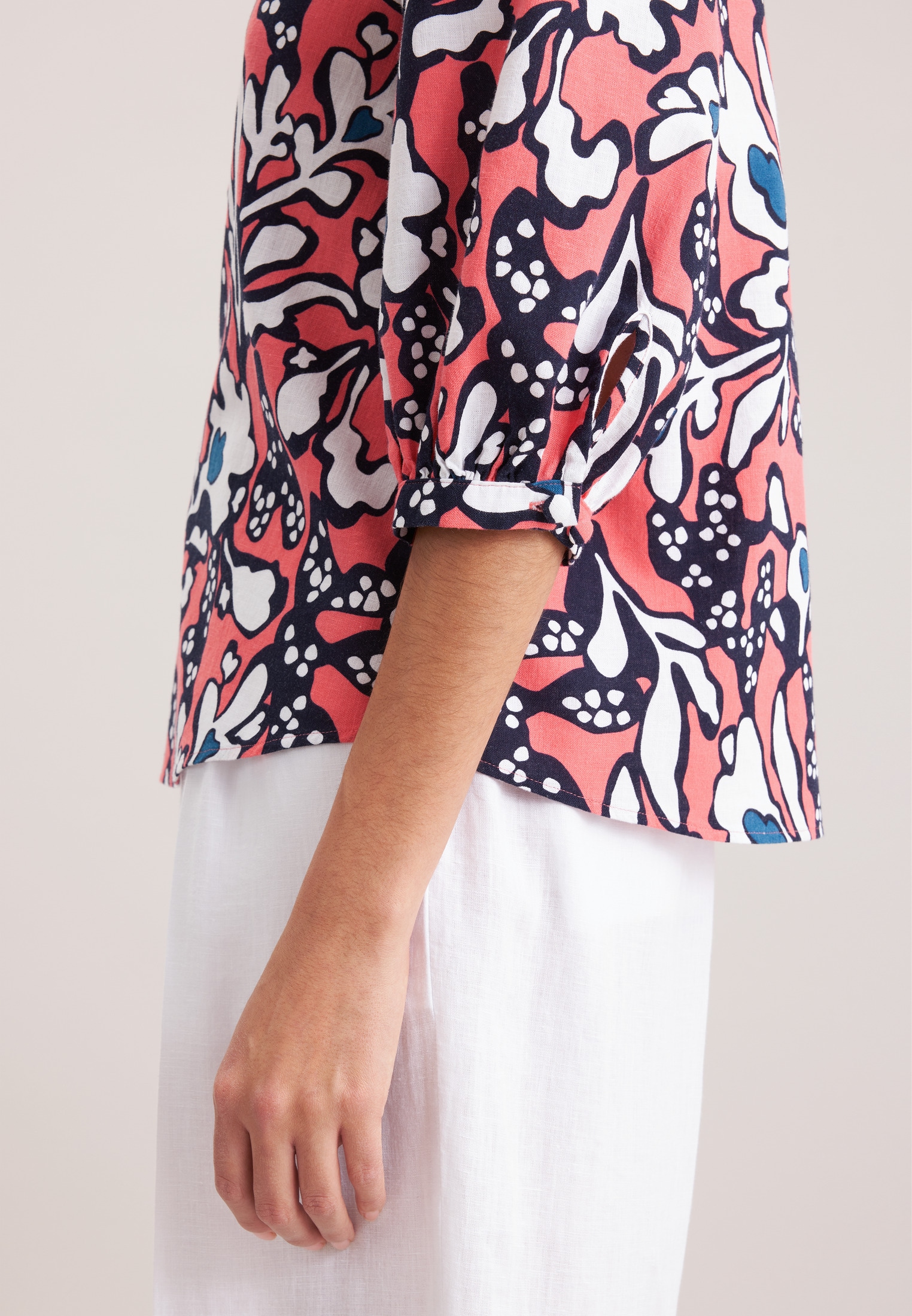 seidensticker Klassische Bluse »Schwarze Rose«, Tunika Druck