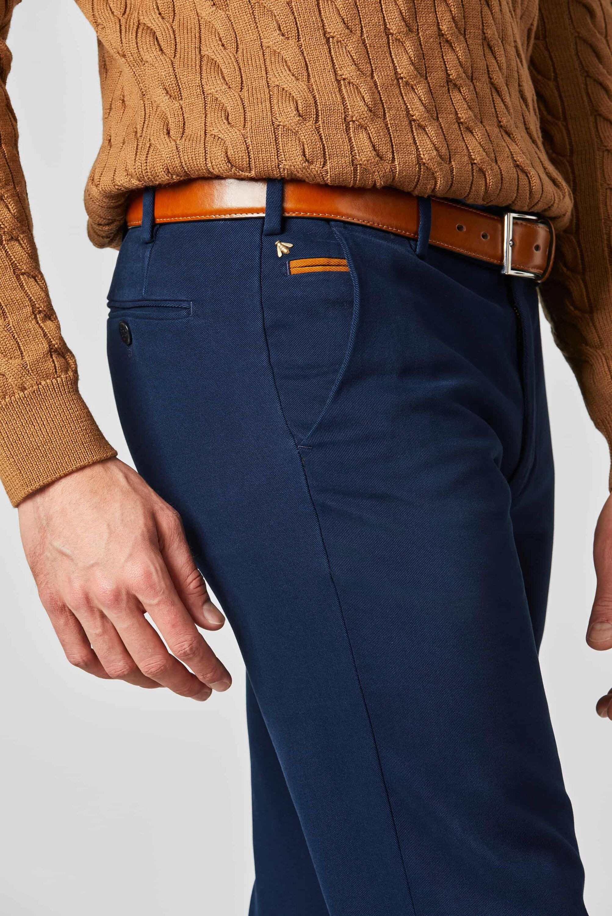 MEYER Chinos »Bonn«, Super-Stretch Winter Twill