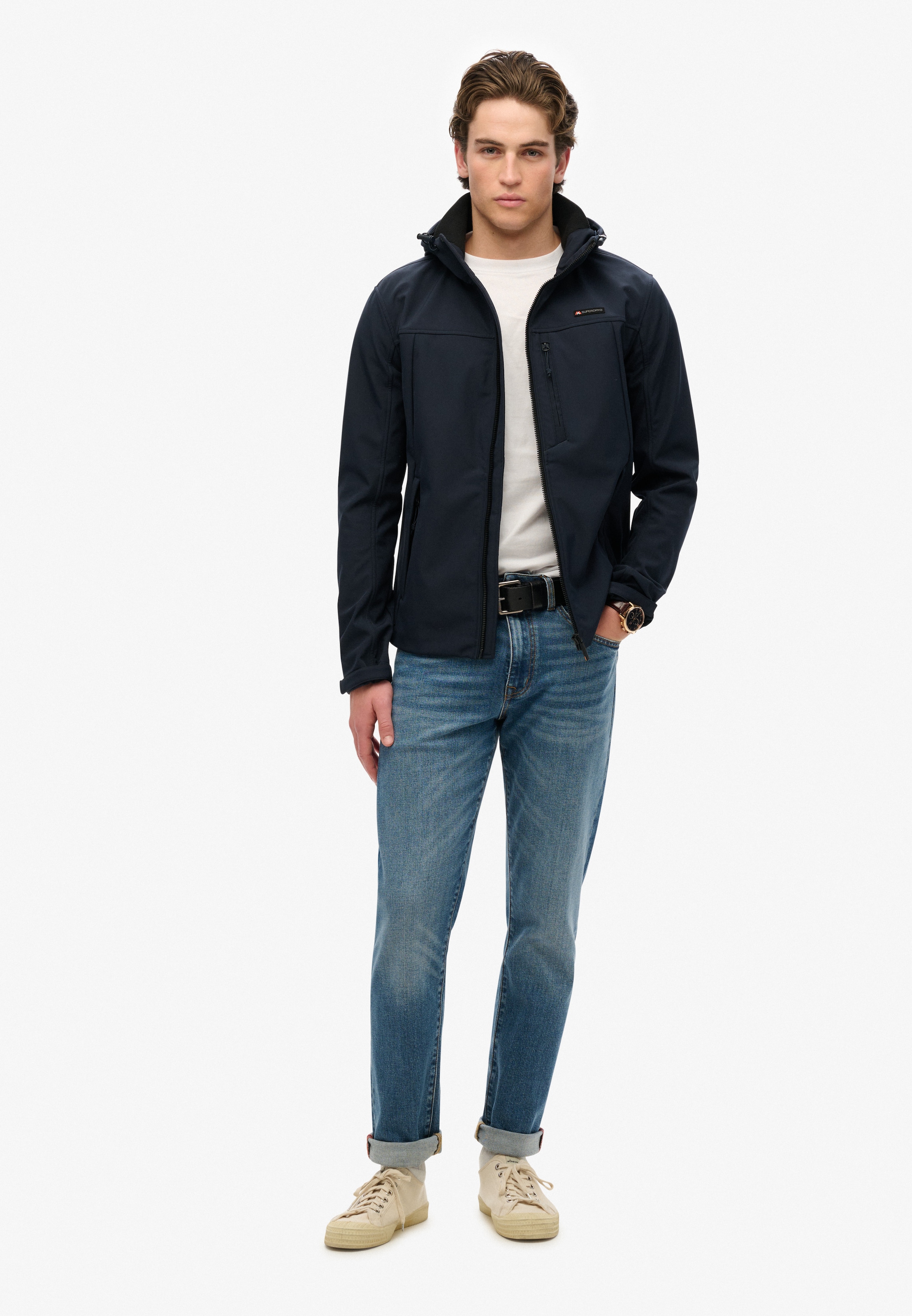 Superdry Outdoorjacke »HOODED SOFT SHELL TREKKER JKT«, mit Kapuze