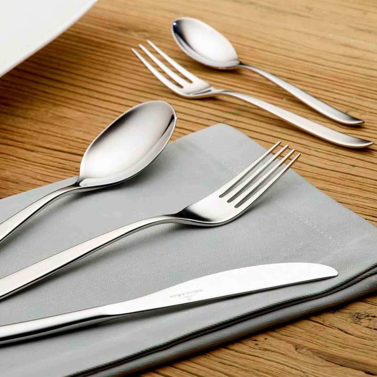 Villeroy & Boch Tafelgabel »Tafelgabel SoftWave 21 cm 6er Set silber«