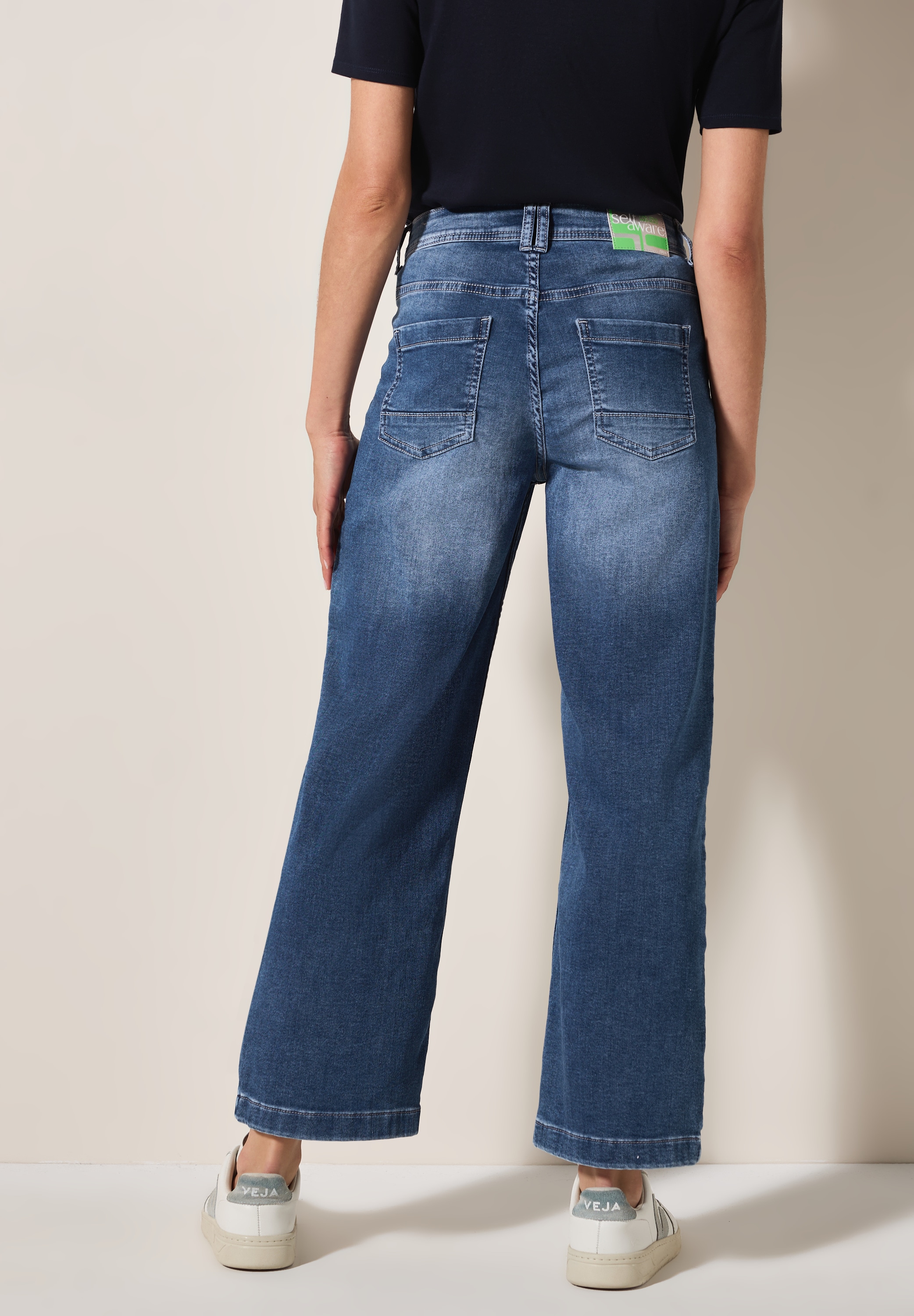 STREET ONE Loose-fit-Jeans, High Waist günstig online kaufen