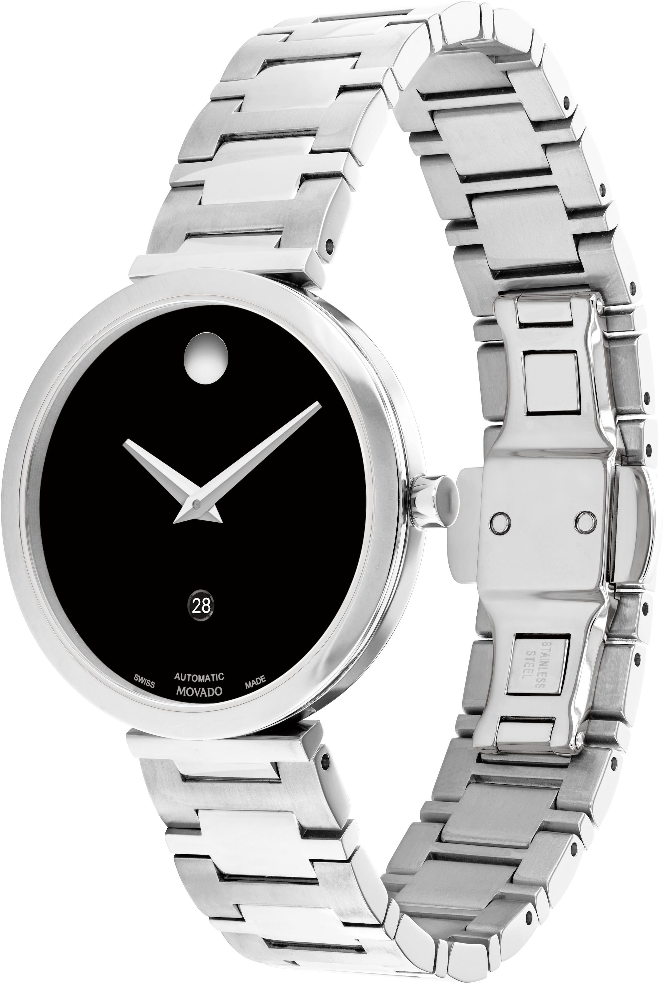 32 mm, MOVADO bestellen 0607678« Classic »MUSEUM Automatic | Automatikuhr BAUR