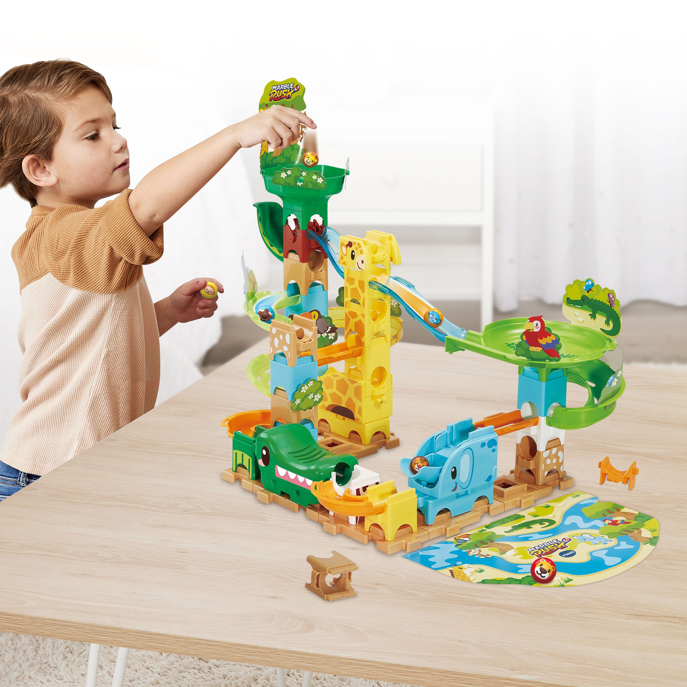 Vtech® Kugelbahn »Marble Rush - Tierisches Action Set J100«