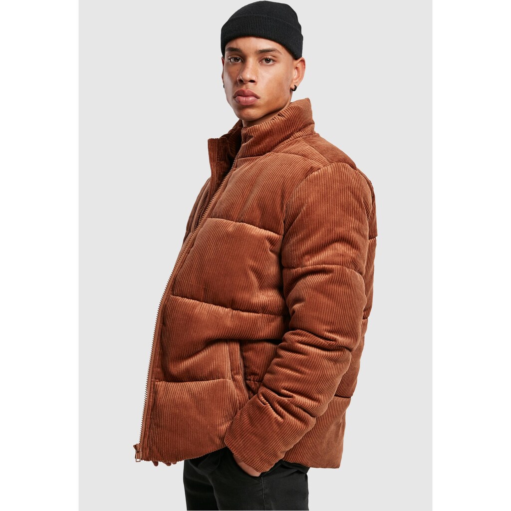 URBAN CLASSICS Winterjacke »Herren Boxy Corduroy Puffer Jacket«, (1 St.), ohne Kapuze