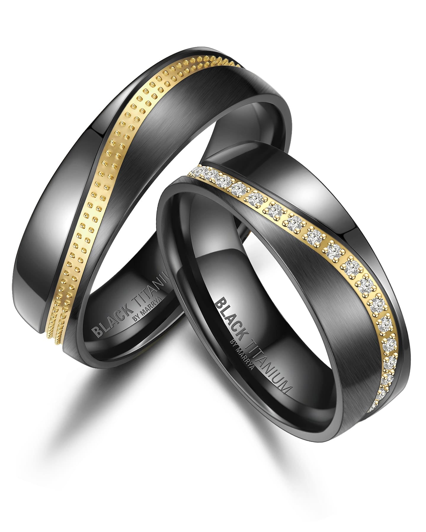 Marrya Partnerring »BLACK TITANIUM by MARRYA«
