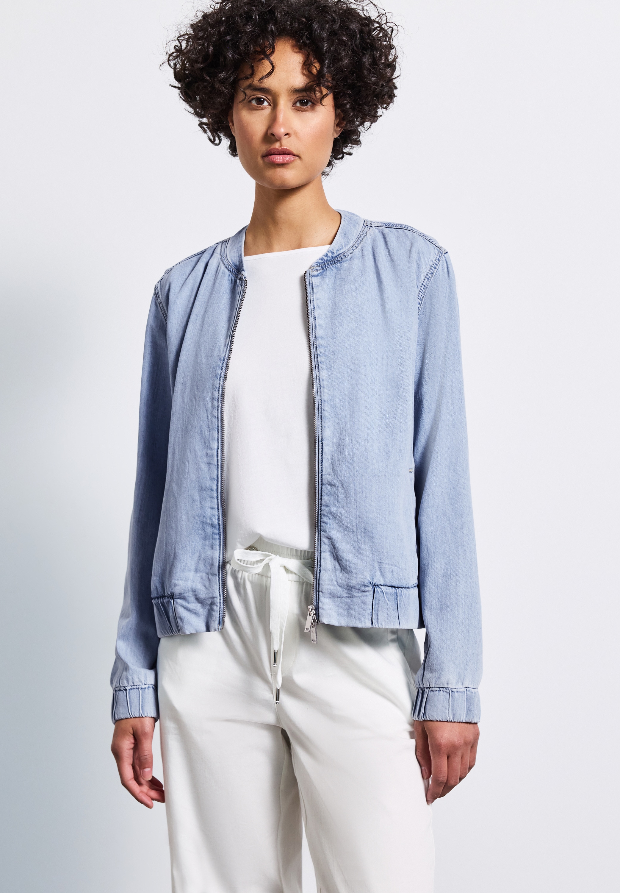 STREET ONE Blouson, ohne Kapuze, Jeans/Denim mit seitlichen Taschen günstig online kaufen