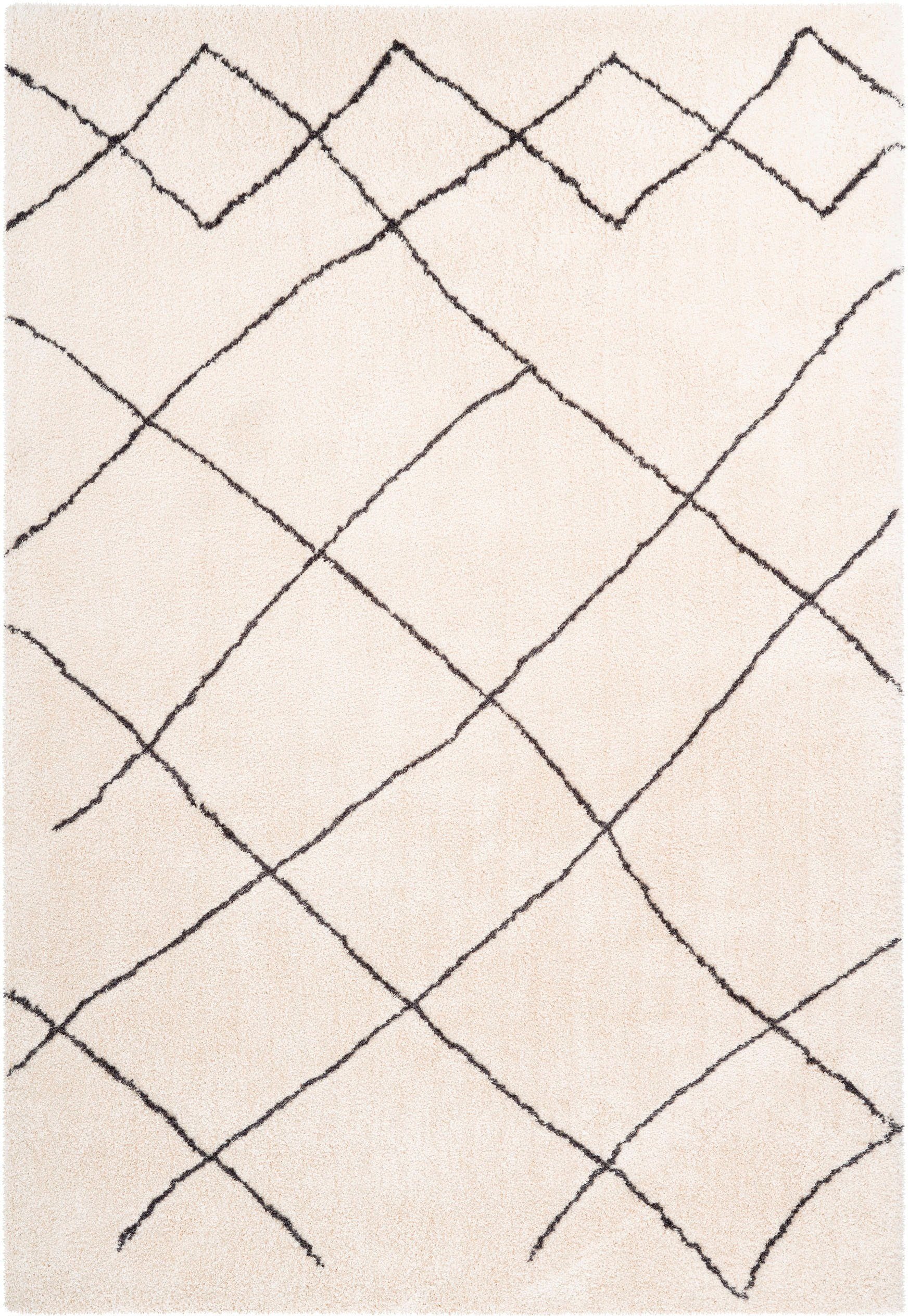 calo-deluxe Hochflor-Teppich »Elvar-5000«, rechteckig, 27 mm Höhe, besonders weich durch Microfaser, Wohnzimmer