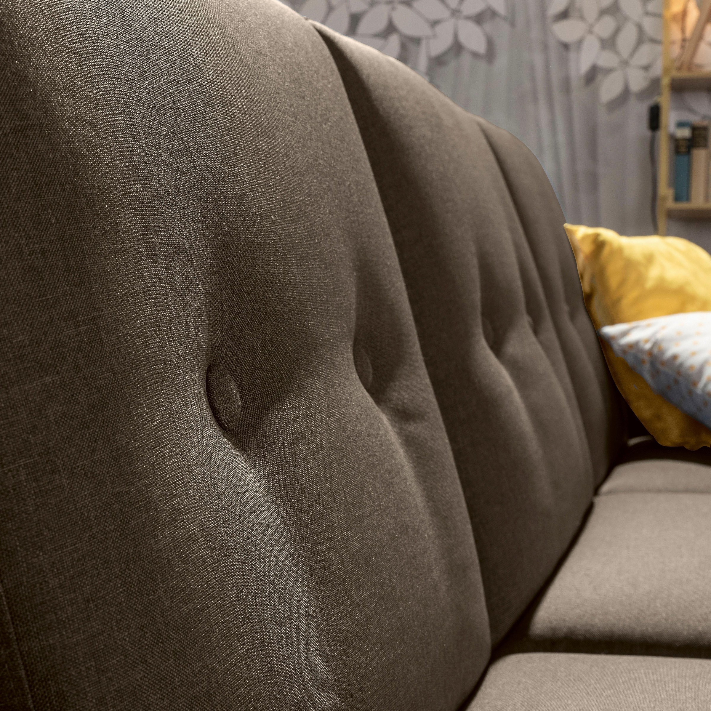 Max Winzer® Ecksofa »Just Chill«, Schlafsofa mit Recamiere, Rückenverstellung, inklusive Stauraumhocker