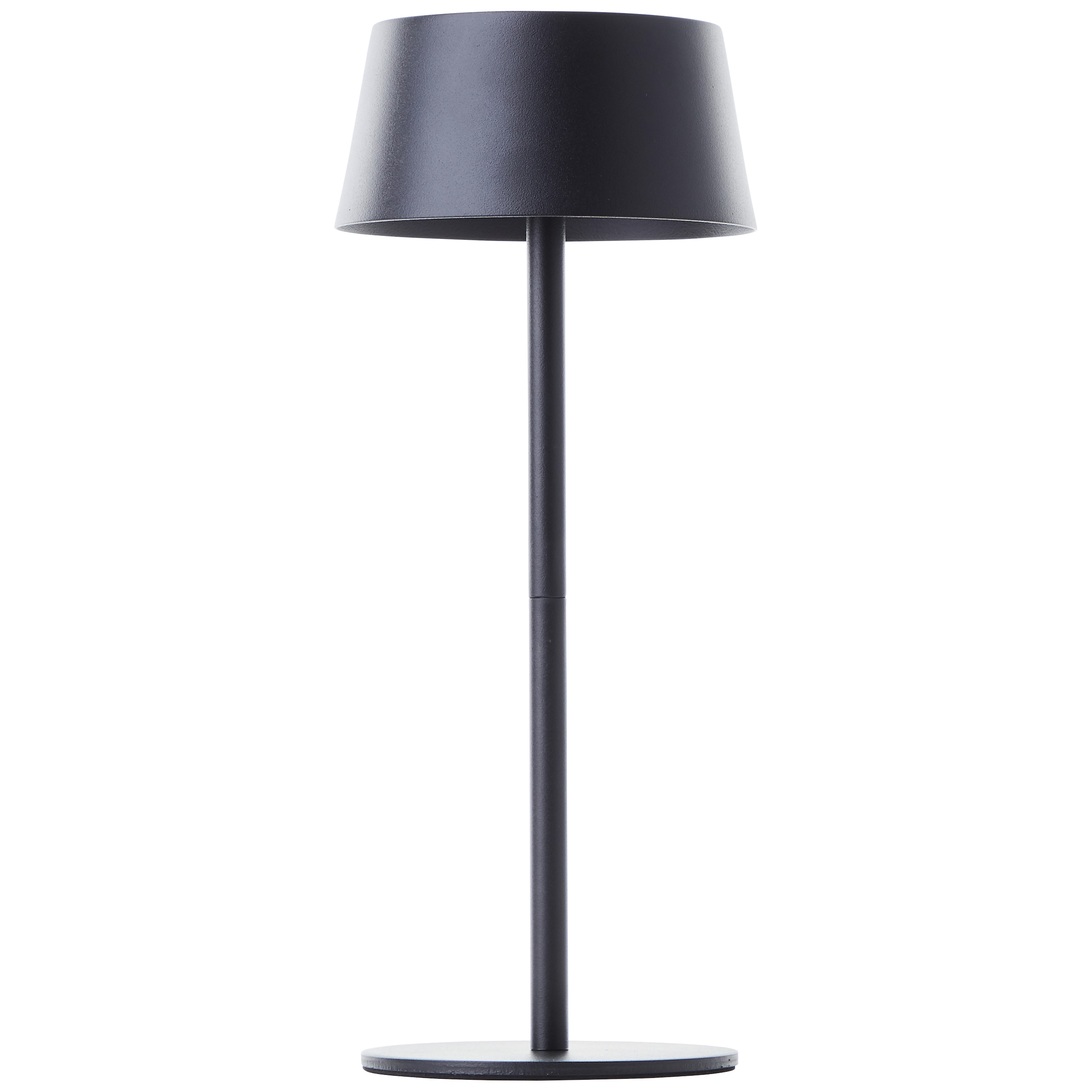 Brilliant LED Außen-Tischleuchte "Picco" 1 Stk. Warmweiß LED Außentischlampe Leuchte mit Solar in schwarz matt per USB ladbar