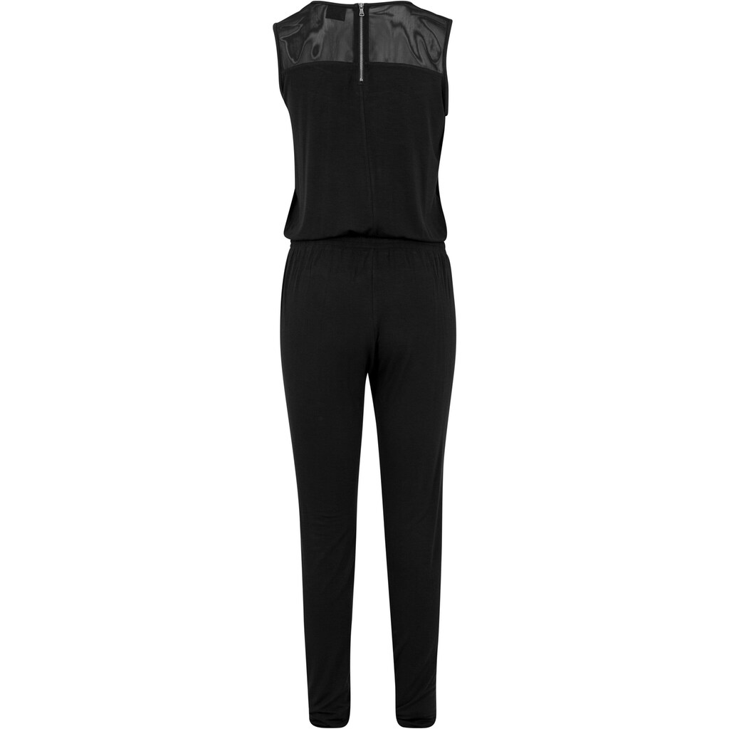 URBAN CLASSICS Jumpsuit »Urban Classics Damen Ladies Tech Mesh Long Jumpsuit«, (1 tlg.)