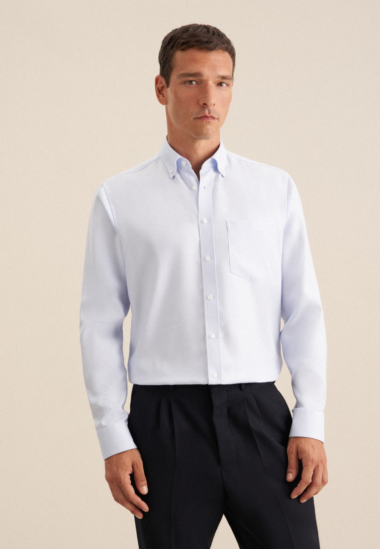 seidensticker Businesshemd "Schwarze Rose", Regular Button-Down-Kragen Stru günstig online kaufen