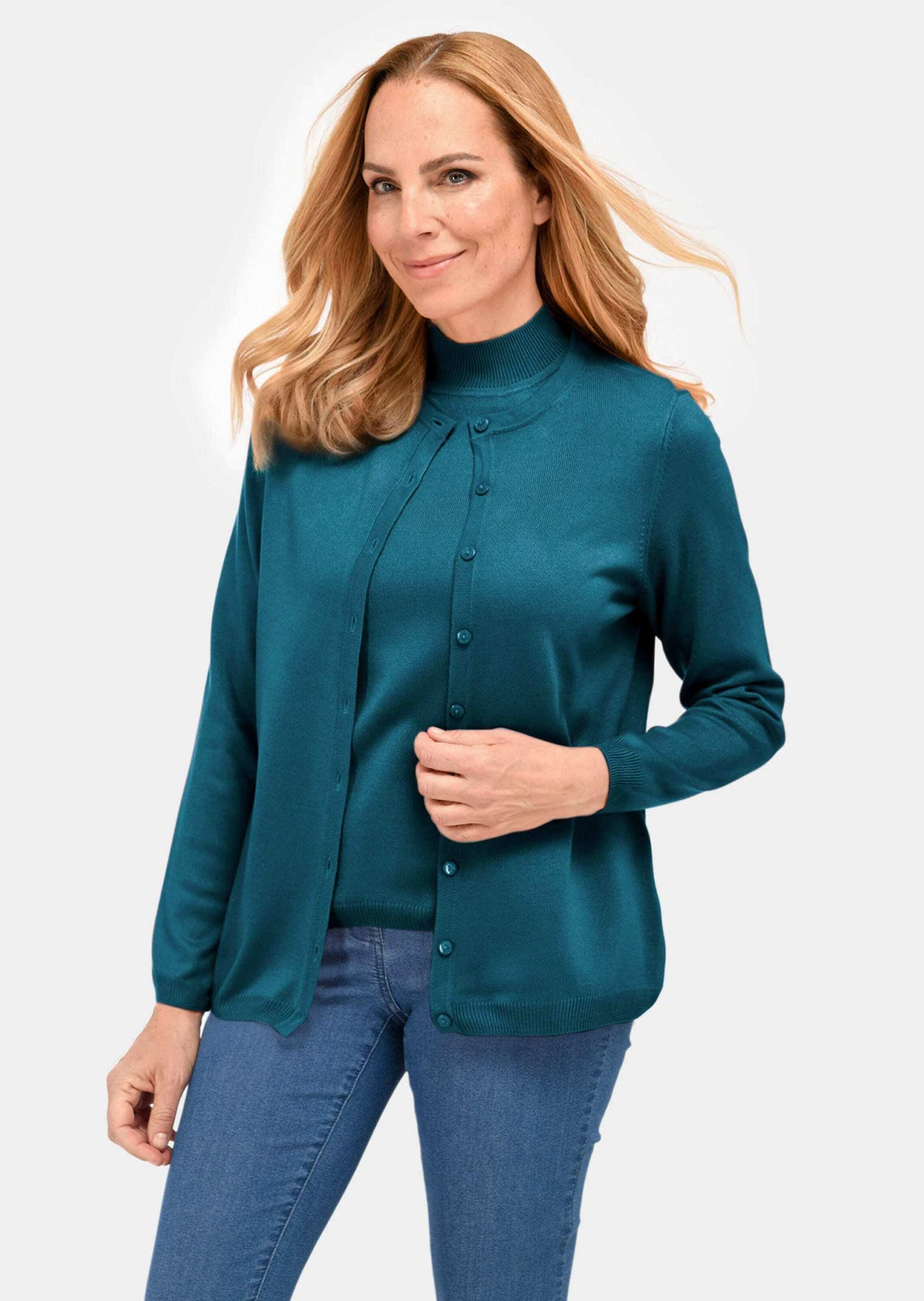 GOLDNER Strickpullover "Kurzgröße Pflegeleichtes Basic-Strickset" günstig online kaufen