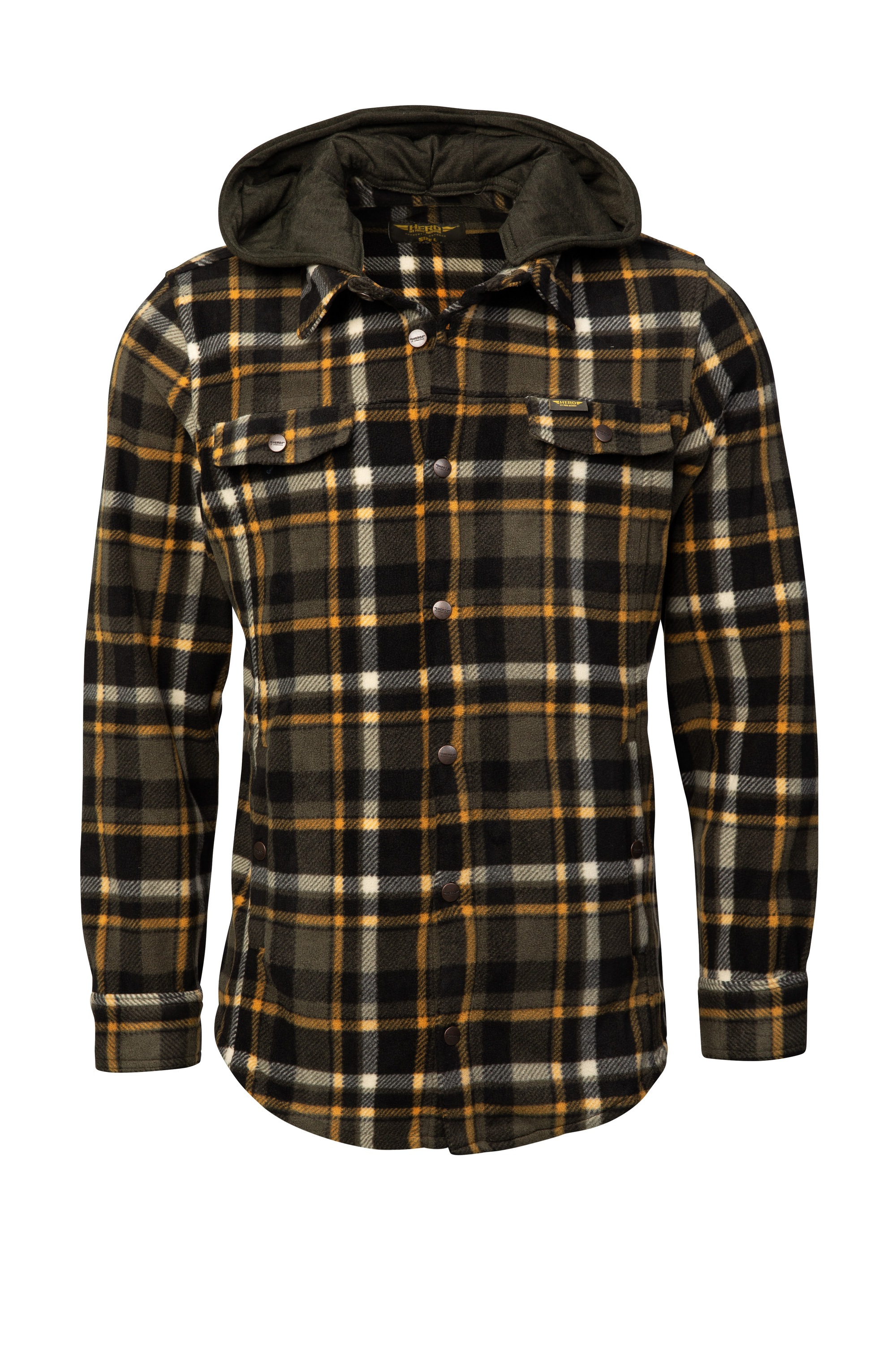 HERO by John Medoox Kapuzenhemd »Overshirt HUNTER Workwear Arbeitshemd mit Kapuze«, Arbeitshemd mit Kapuze Funktionsqualität für Herren