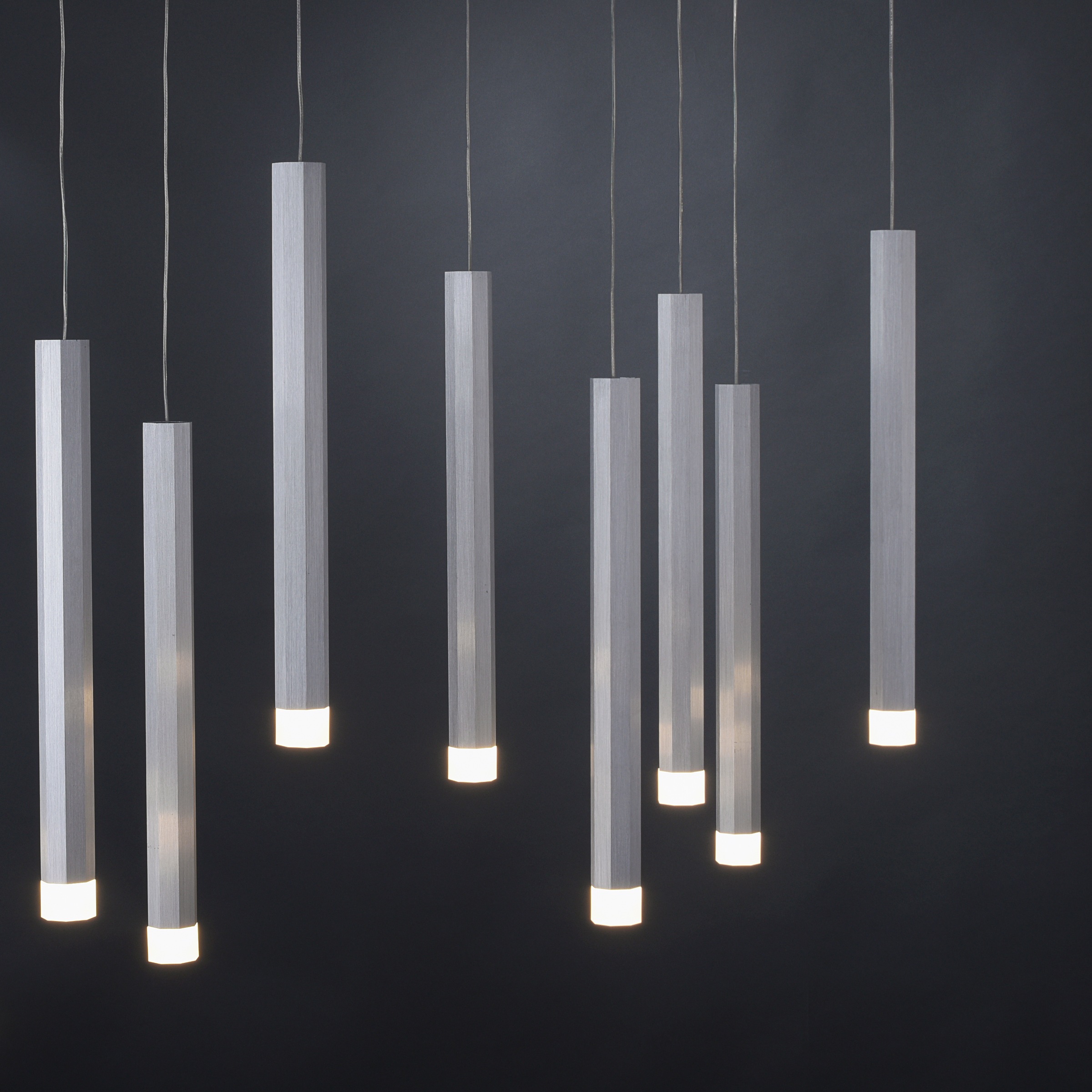 JUST LIGHT Pendelleuchte »BRUNO«, 10 flammig, Leuchtmittel LED-Board | LED fest integriert, LED