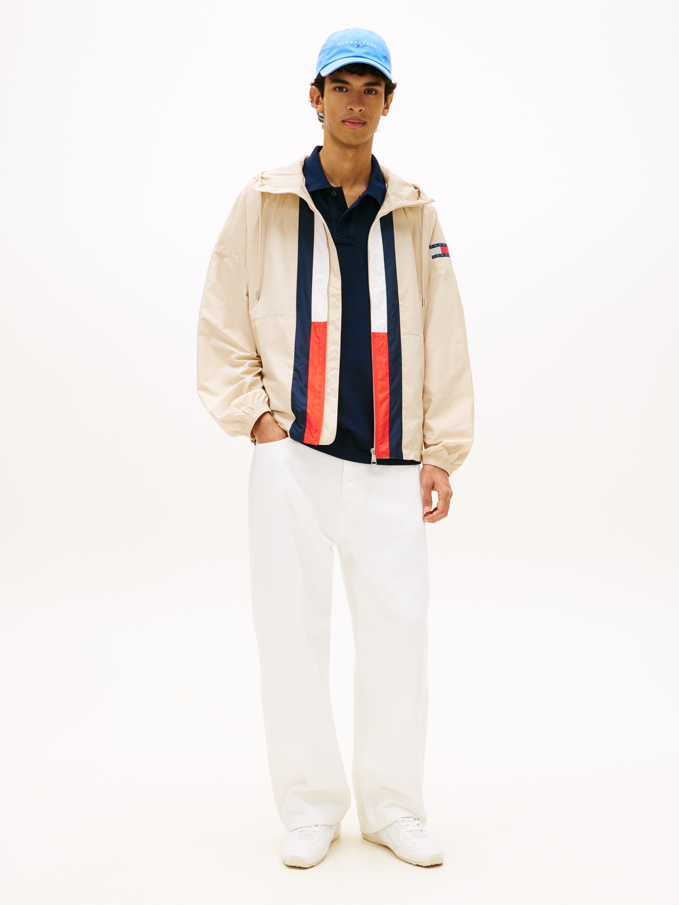 Tommy Jeans Windbreaker »CHICAGO FLAG« mit Kapuze Regular fit mit Kapuze