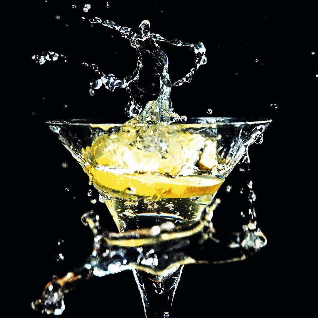 Reinders! Glasbild »Cocktail Splash Zitrone«