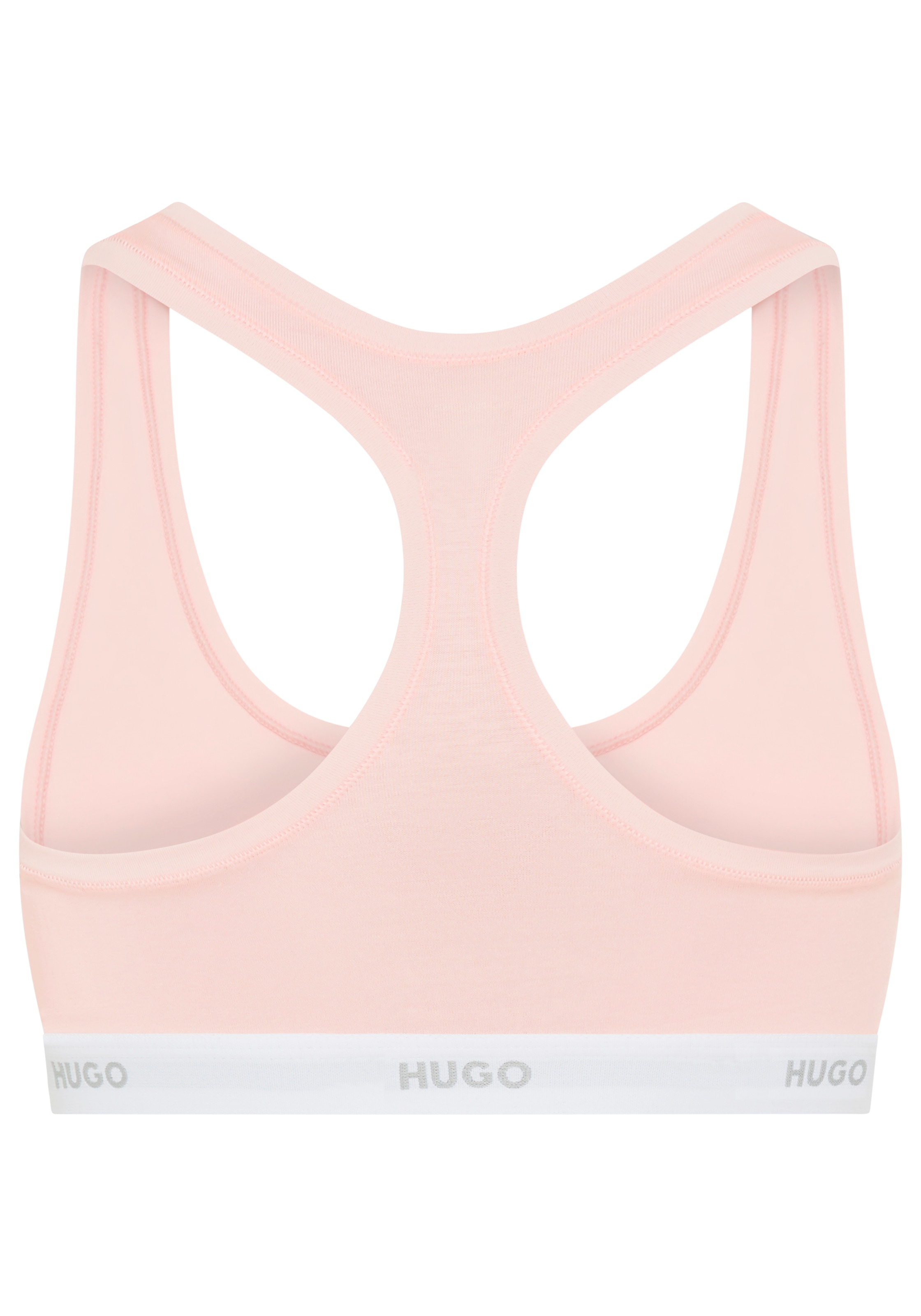 HUGO Underwear Bralette, Ringerrücken, Unterbrustband mit Logoschriftzug