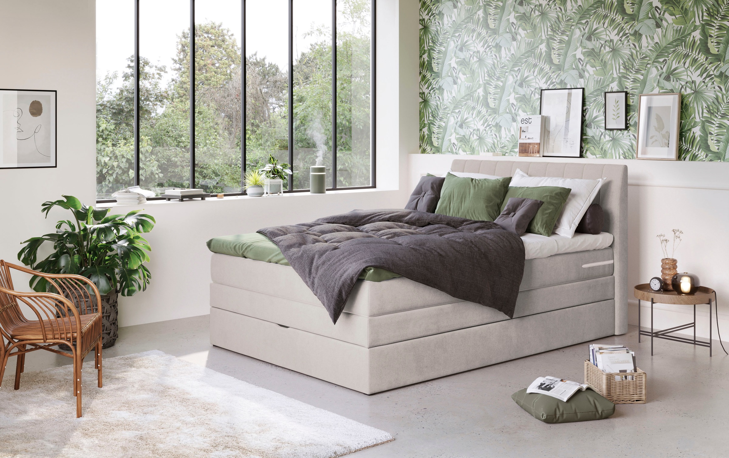 COTTA Boxspringbett "Shark inkl. Bettkasten und Topper", erhältlich in den günstig online kaufen