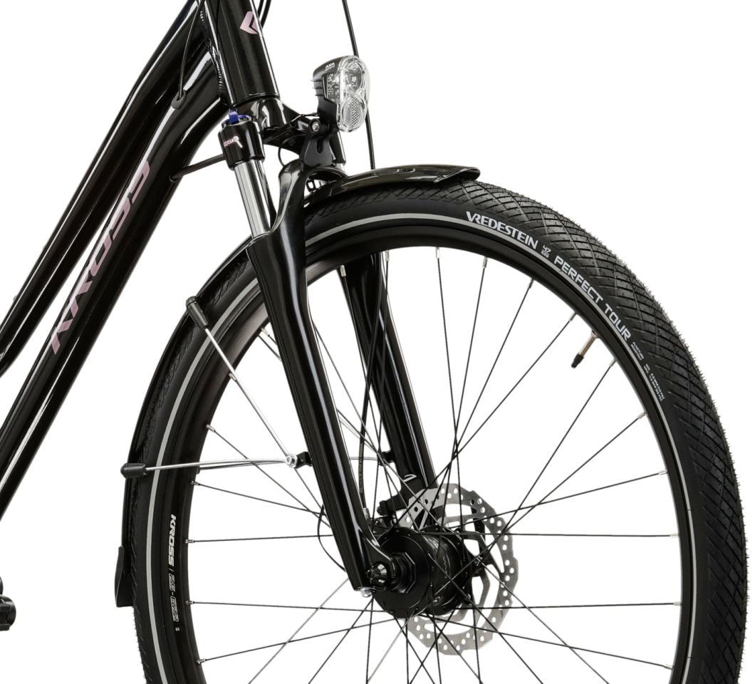 Kross Trekkingrad »Damen-Trekkingrad 28" Trans 7.0 Schwarz 20 Gänge« 20 Gang Shimano CUES U6020 Schaltwerk Kettenschaltung