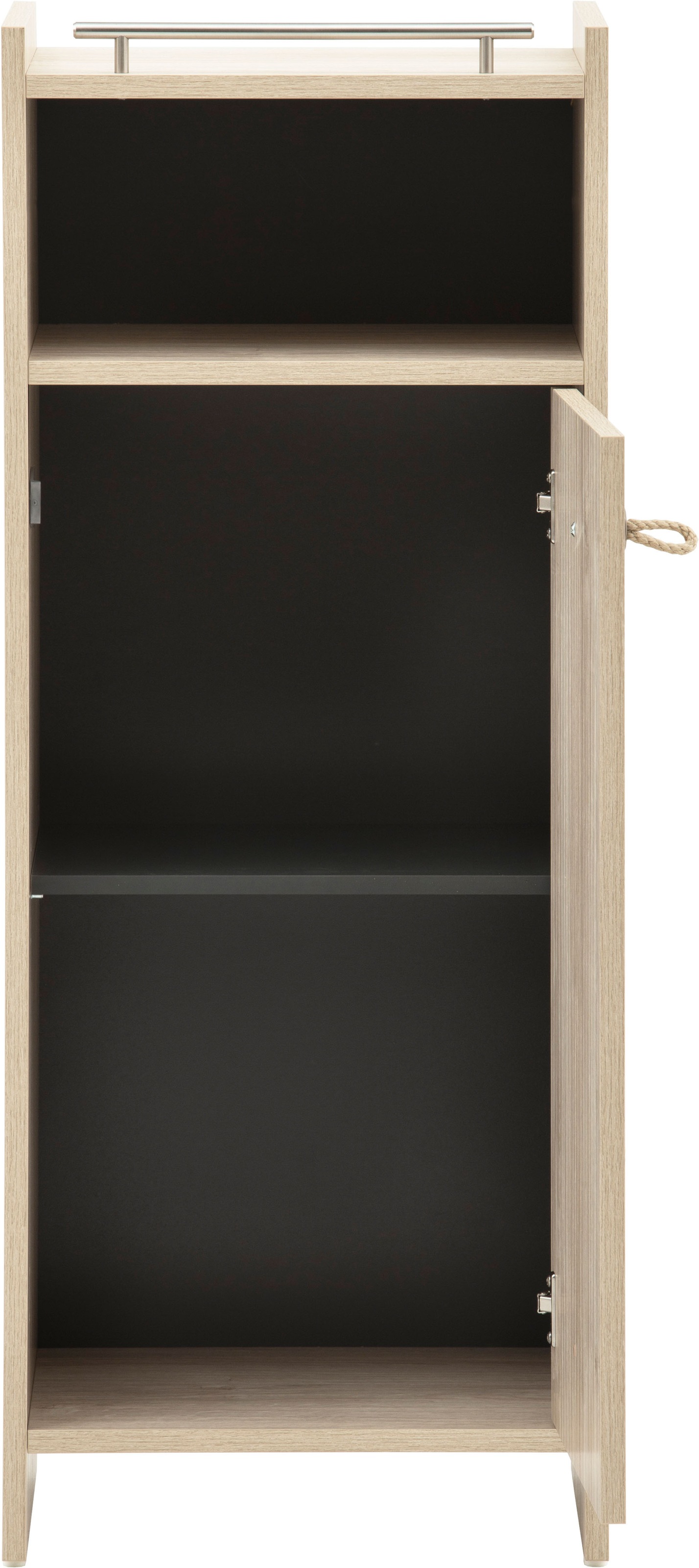 Schildmeyer Midischrank »SONDERBY, 1 Tür & 1 offenes Fach, Höhe 104,2 cm, MADE IN GERMANY« 1 Stk. tlg. Seilgriffe im maritimen Look, MADE IN GERMANY