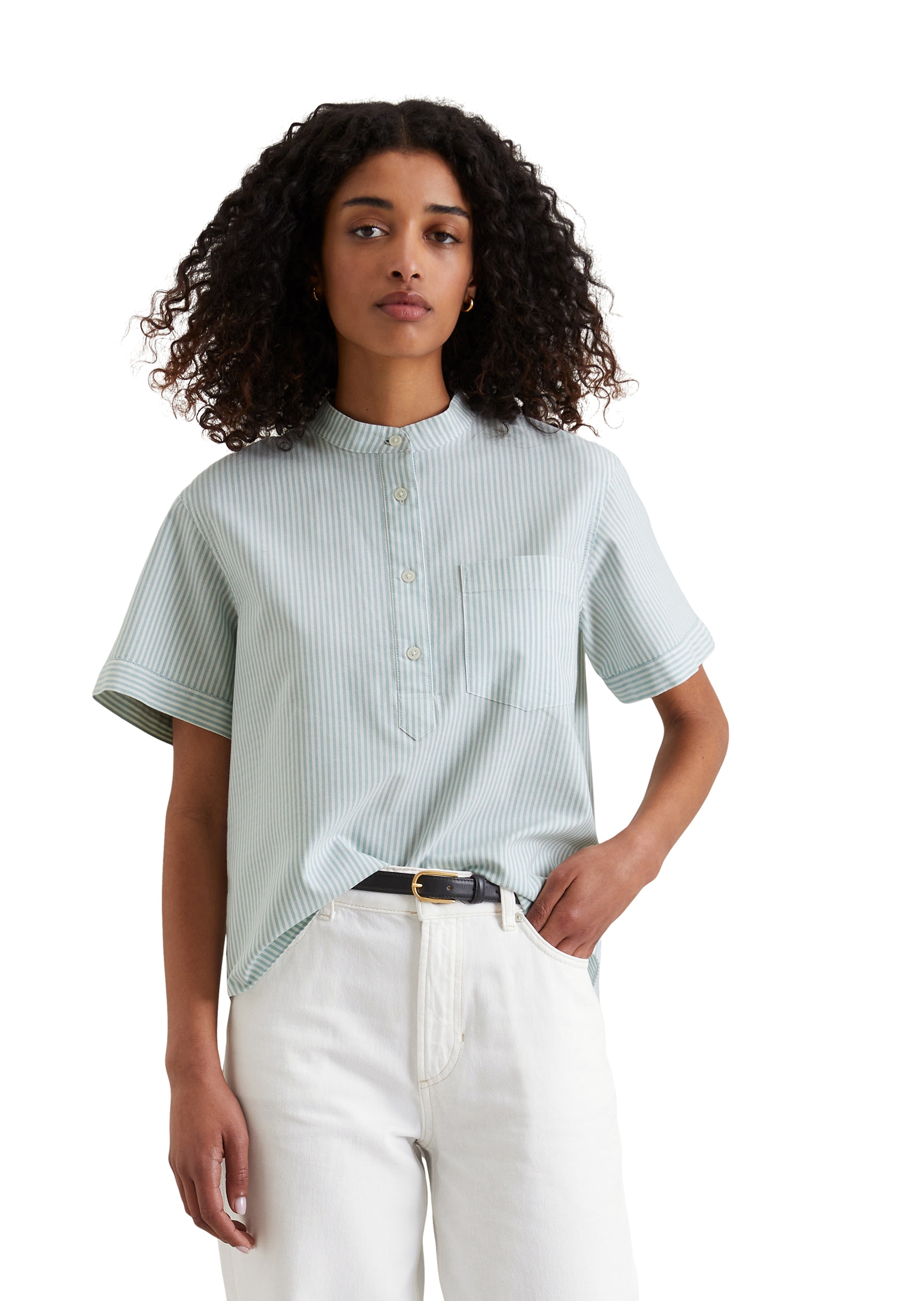 Marc OPolo DENIM Kurzarmbluse günstig online kaufen
