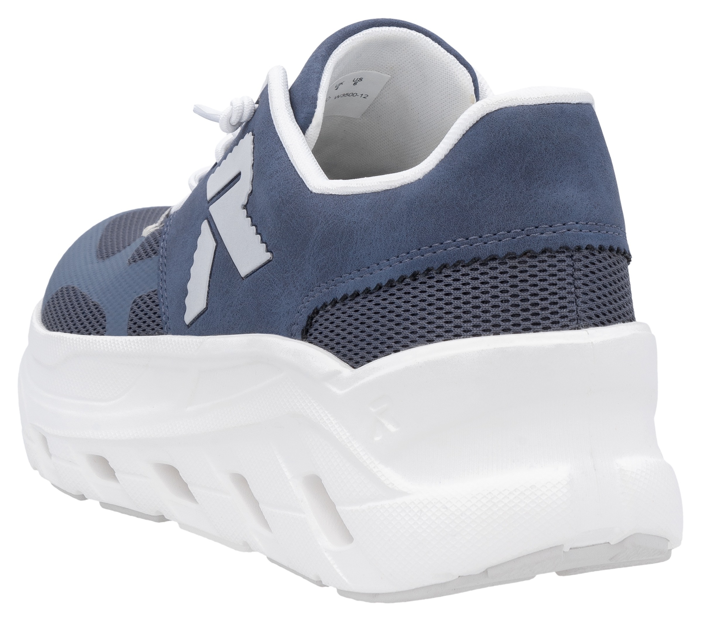 RIEKER Sport Plateausneaker, Slip-on Sneaker, Halbschuh, Freizeitsneaker mit MemoSoft-Innensohle