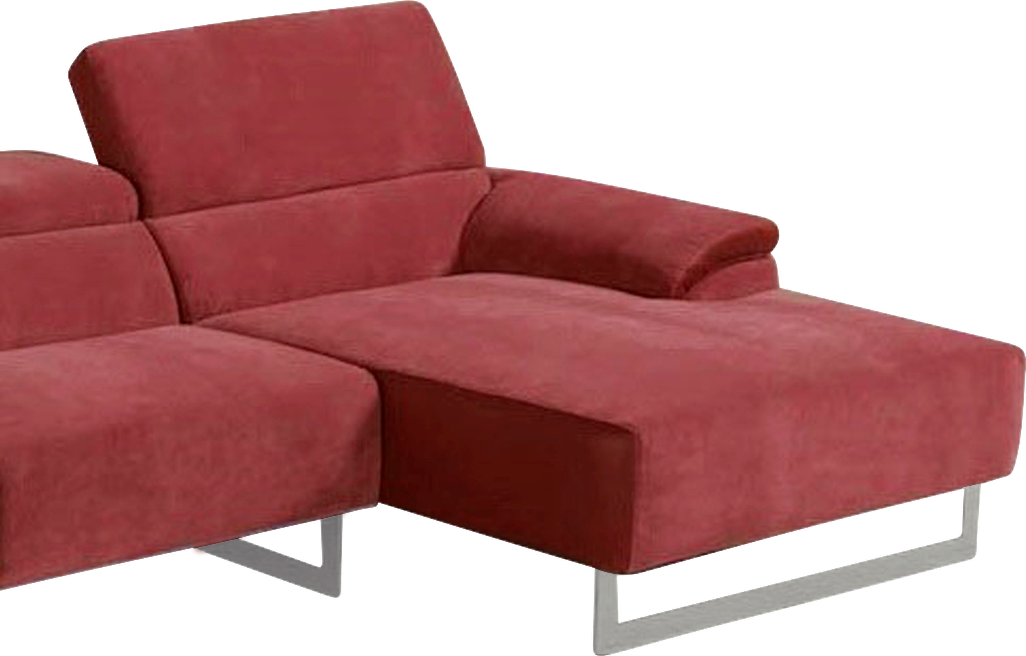 Thumbnail - Egoitaliano Ecksofa "Malika, edel und bequem, Designsofa mit hochwertigen Bezügen, L-Form" mit Recamiere, inkl. Kopfteil...