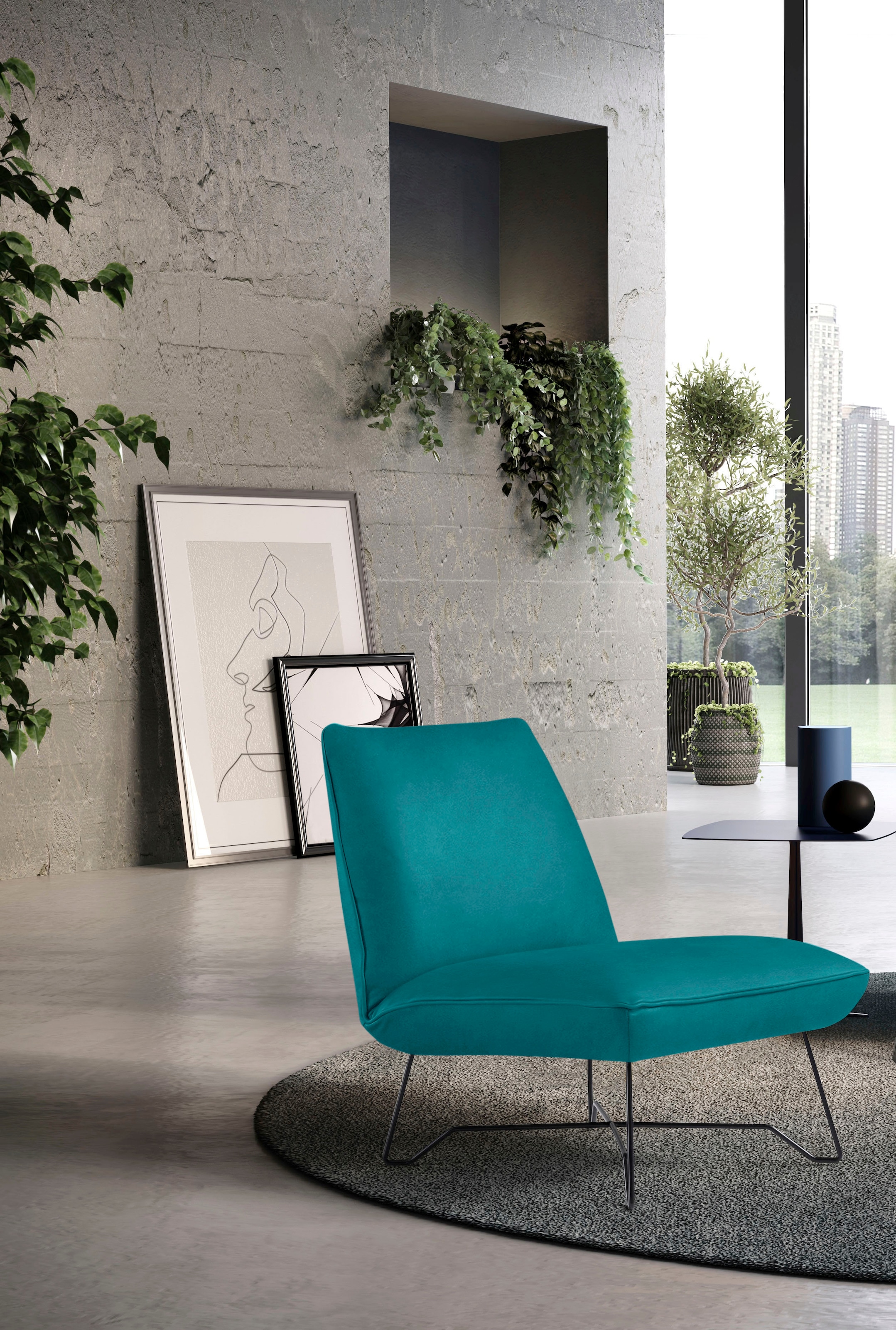 Egoitaliano Sessel »Lia Loungesessel, elegant und stylisch, toller Sitzkomfort«, extravaganter Designsessel, Solitärsessel