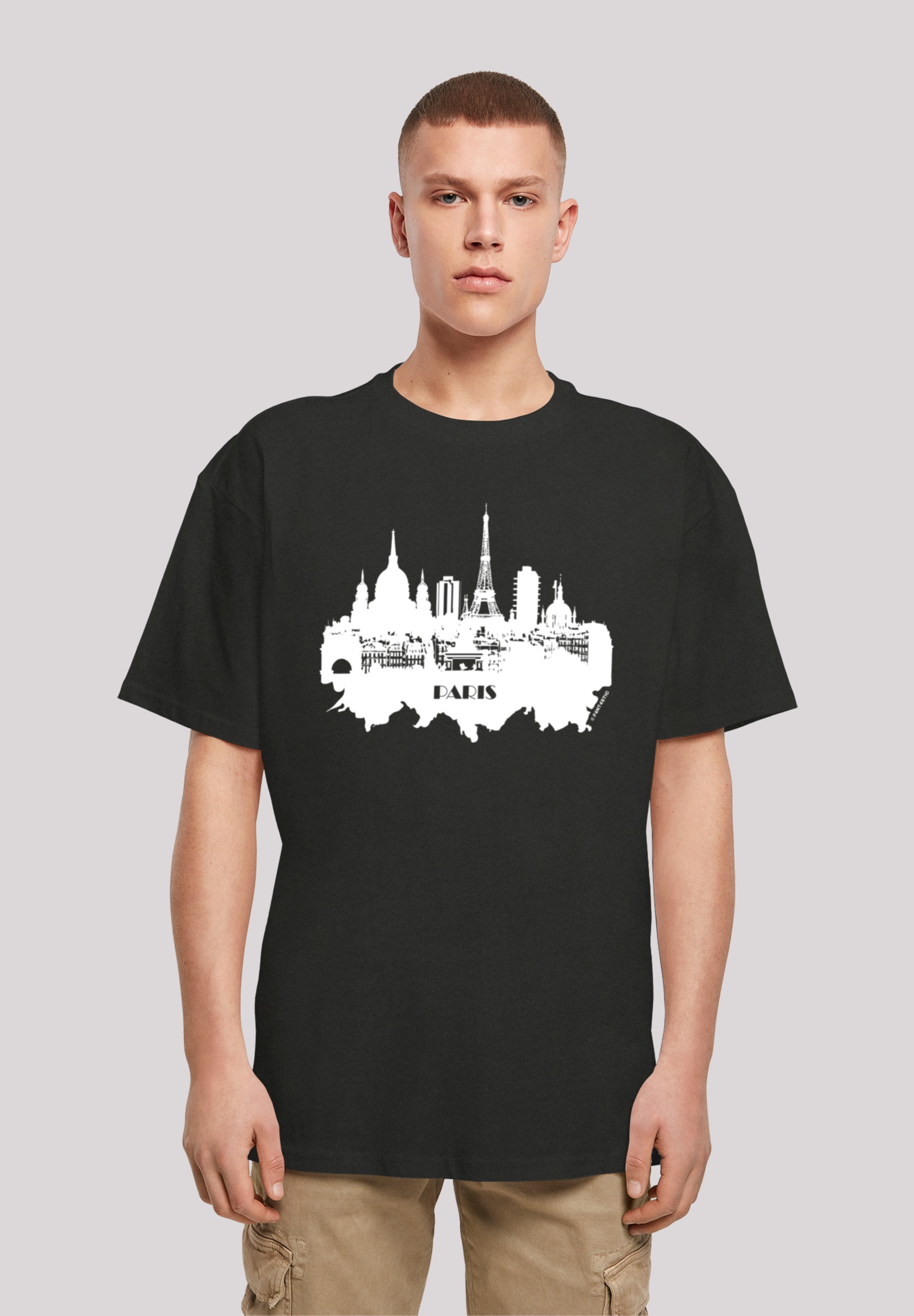 F4NT4STIC T-Shirt "PARIS SKYLINE OVERSIZE TEE", Print