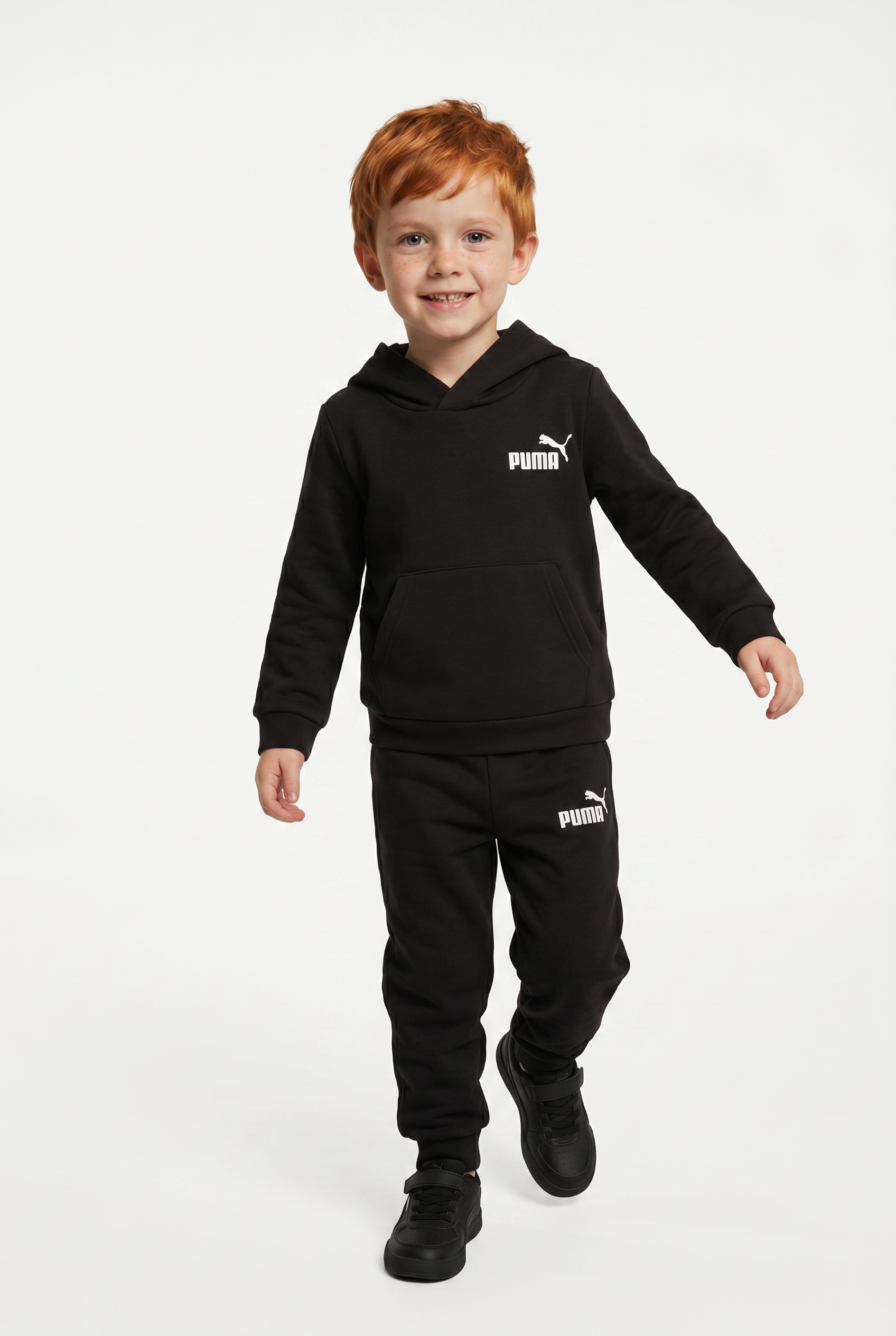 PUMA Trainingsanzug "MINICATS LOUNGEWEAR SET TR INF" 2 tlg. mit Kapuze