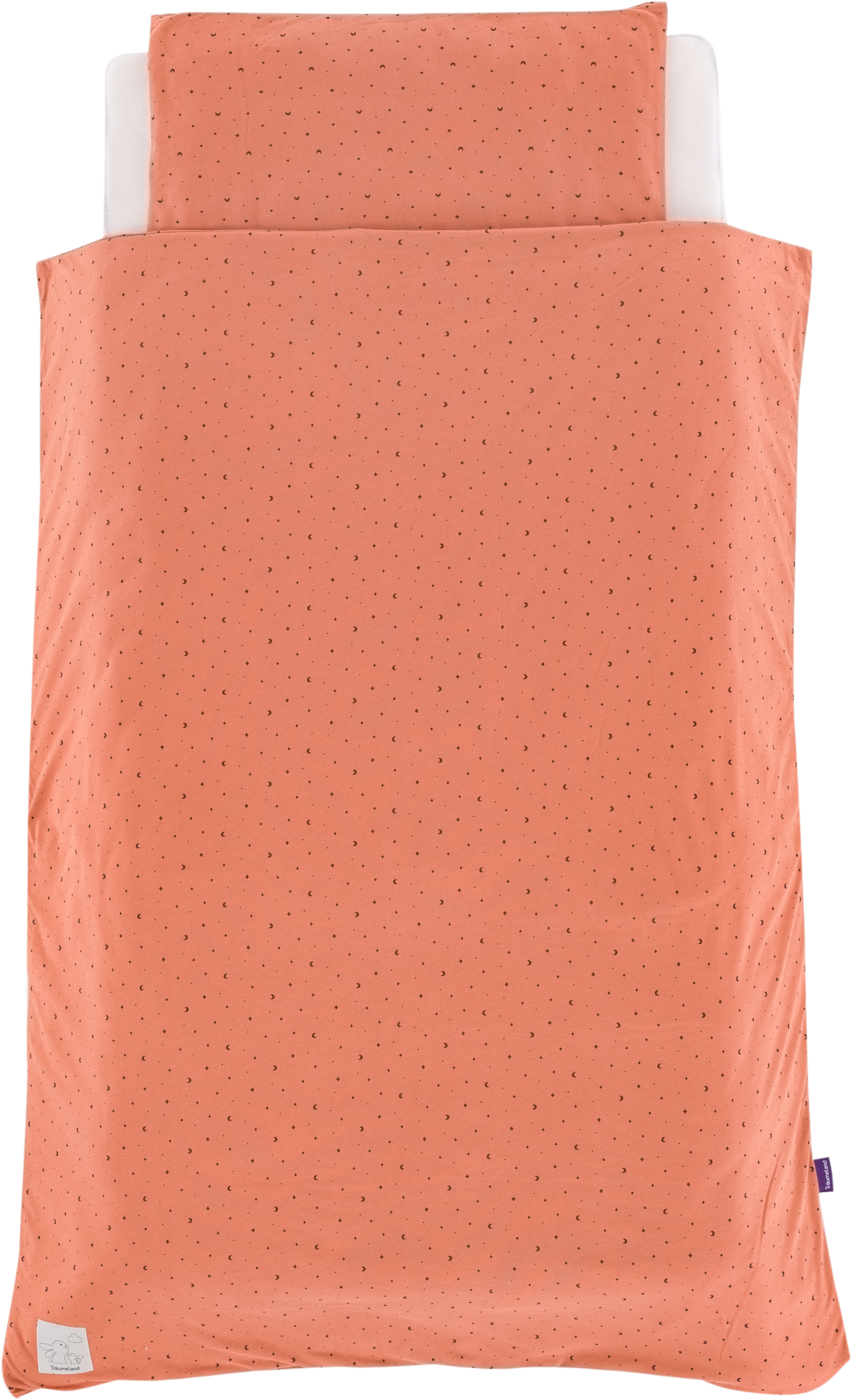 Träumeland Babybettwäsche "Jersey Moon" 2 Stk. mit Allover-Print günstig online kaufen