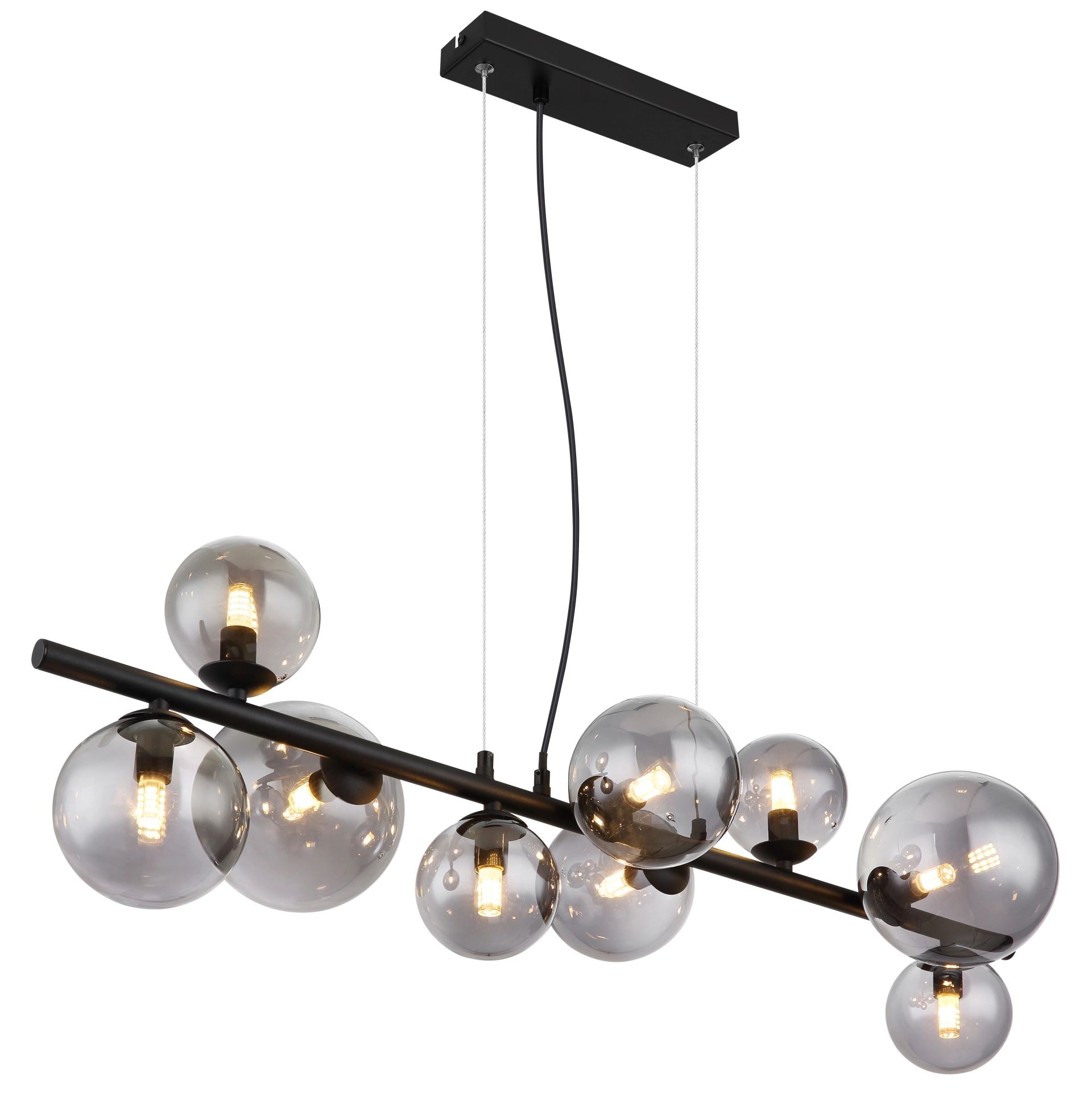 GLOBO LIGHTING LED-Hängeleuchte »RIHA«, Leuchtmittel G9 | Leuchtmittel wechselbar, Deckenlampe, Glas, Design Leuchte, Wohnzimmer, Esszimmer