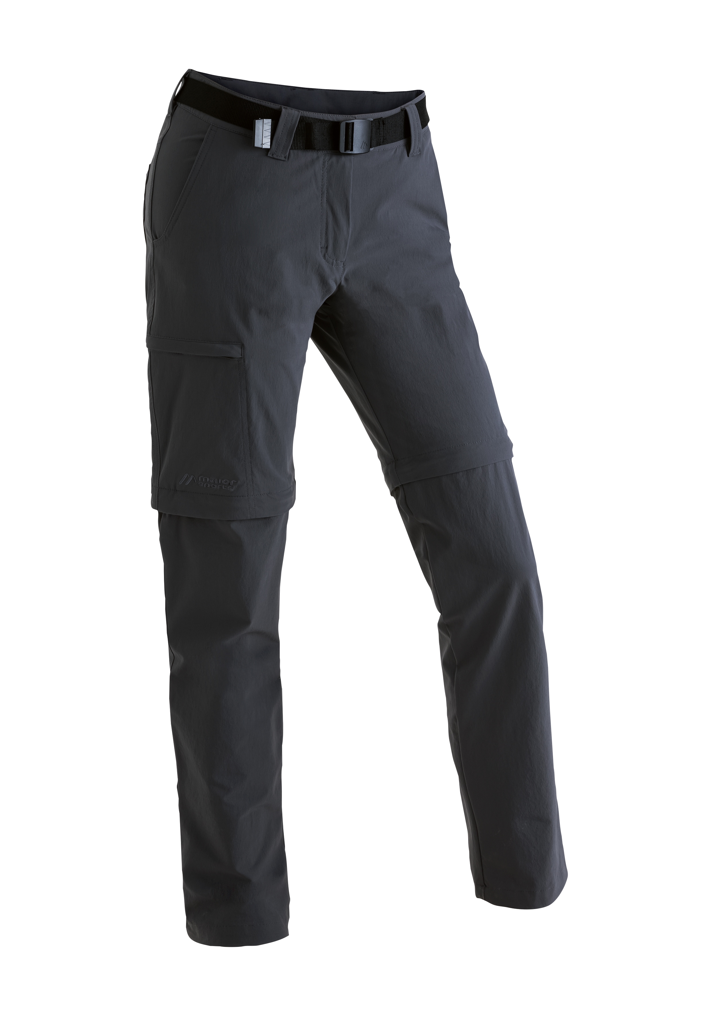 Maier Sports "Inara slim zip" Damen Zip-Off Wanderhose, atmungsaktive Trekkinghose, Slim Fit