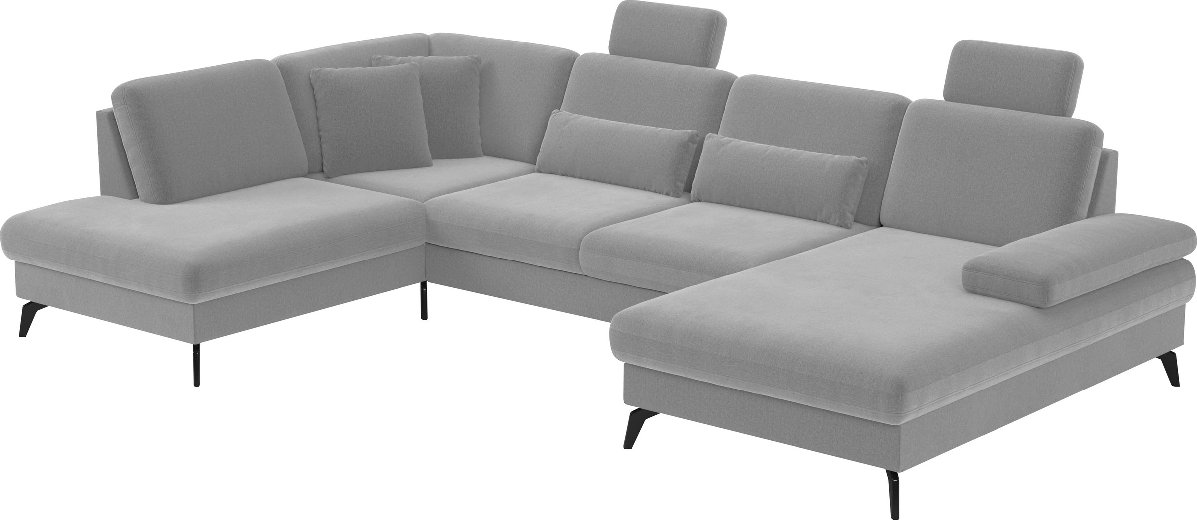 sit&more Wohnlandschaft »Morris U-Form, inkl. Sitztiefenverstellung«, wahlweise mit Armteilverstellung, Bettfunktion & Bettkasten