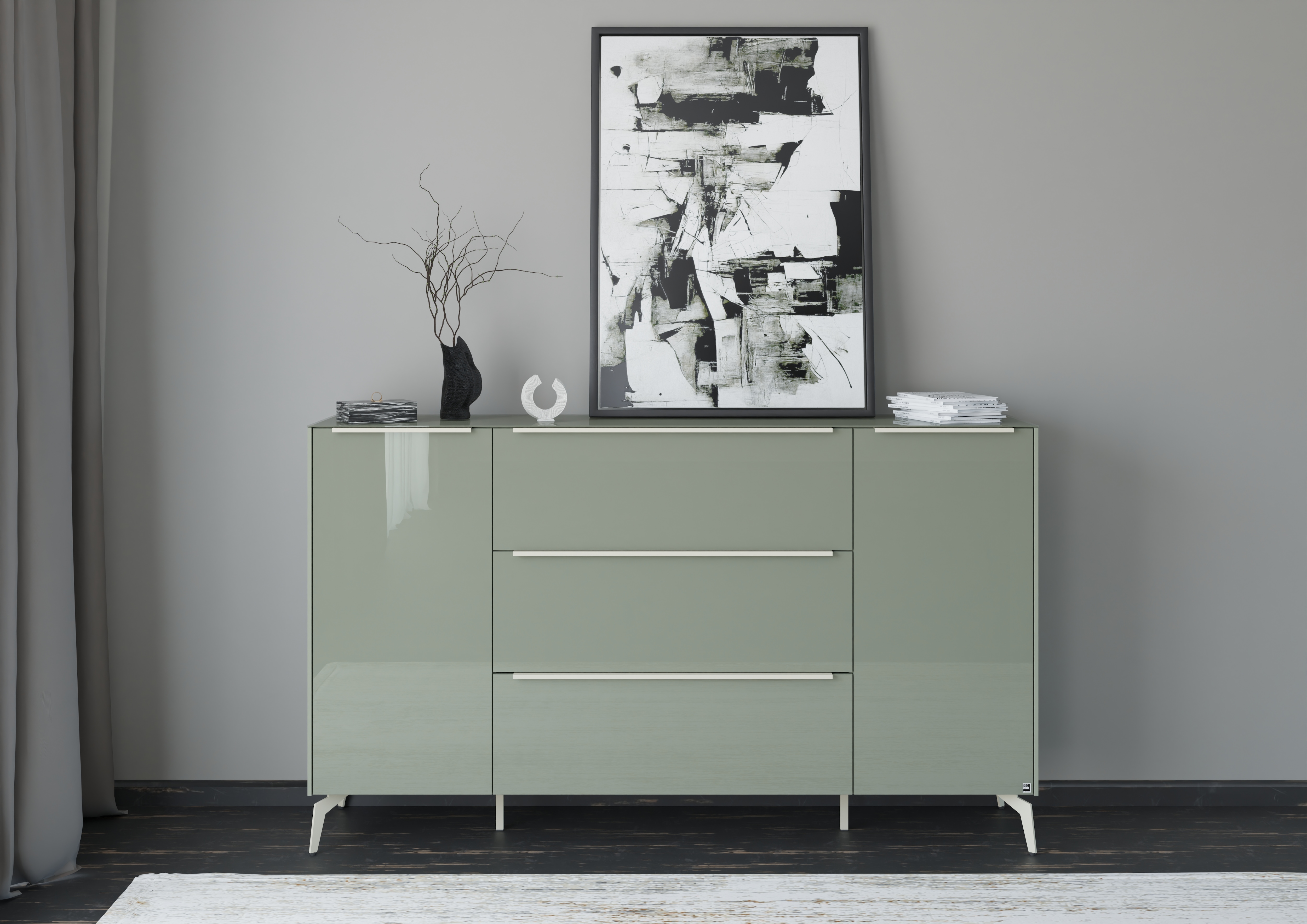 set one by Musterring Sideboard "Reno" 1 Stk. tlg. Mit Winkelfuß in diversen Farben, 109 cm Höhe & Farbauswahl