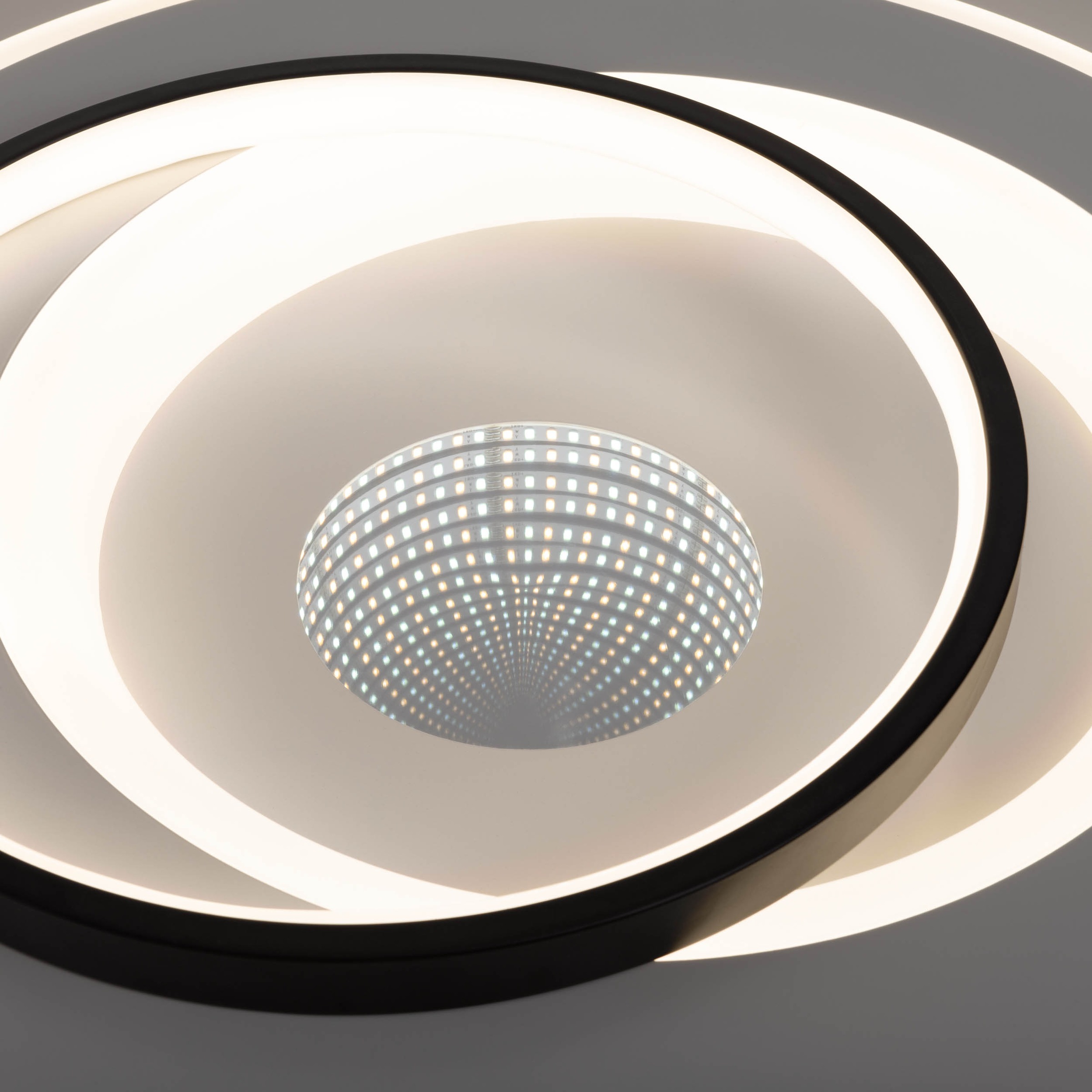 näve LED Deckenleuchte »Malea«, 1 flammig, Leuchtmittel LED-Modul | LED wechselbar, dimmbar per Fernbedienung, CCT, Memory, Nachtlicht, D: 49 cm, weiß