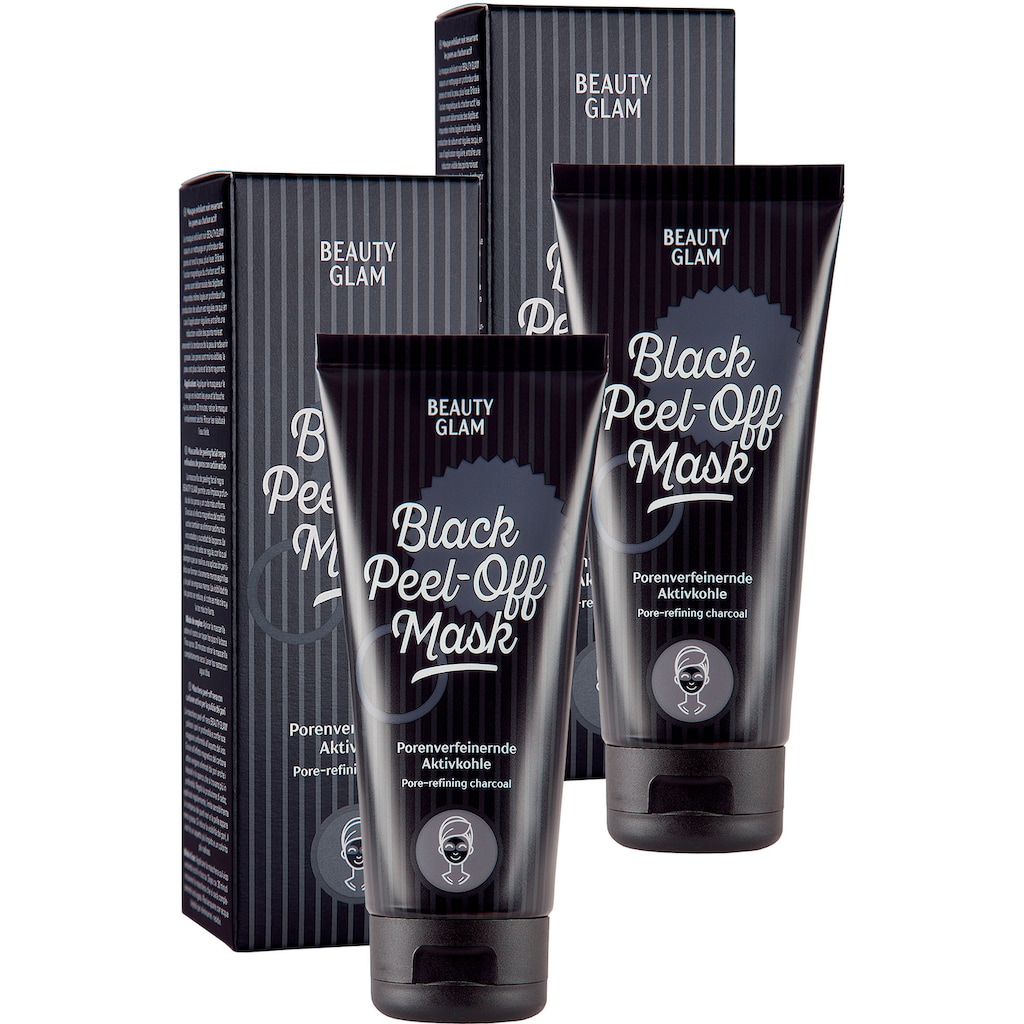 BEAUTY GLAM Gesichtspflege-Set »Black Peel Off Mask«, (2 tlg.)