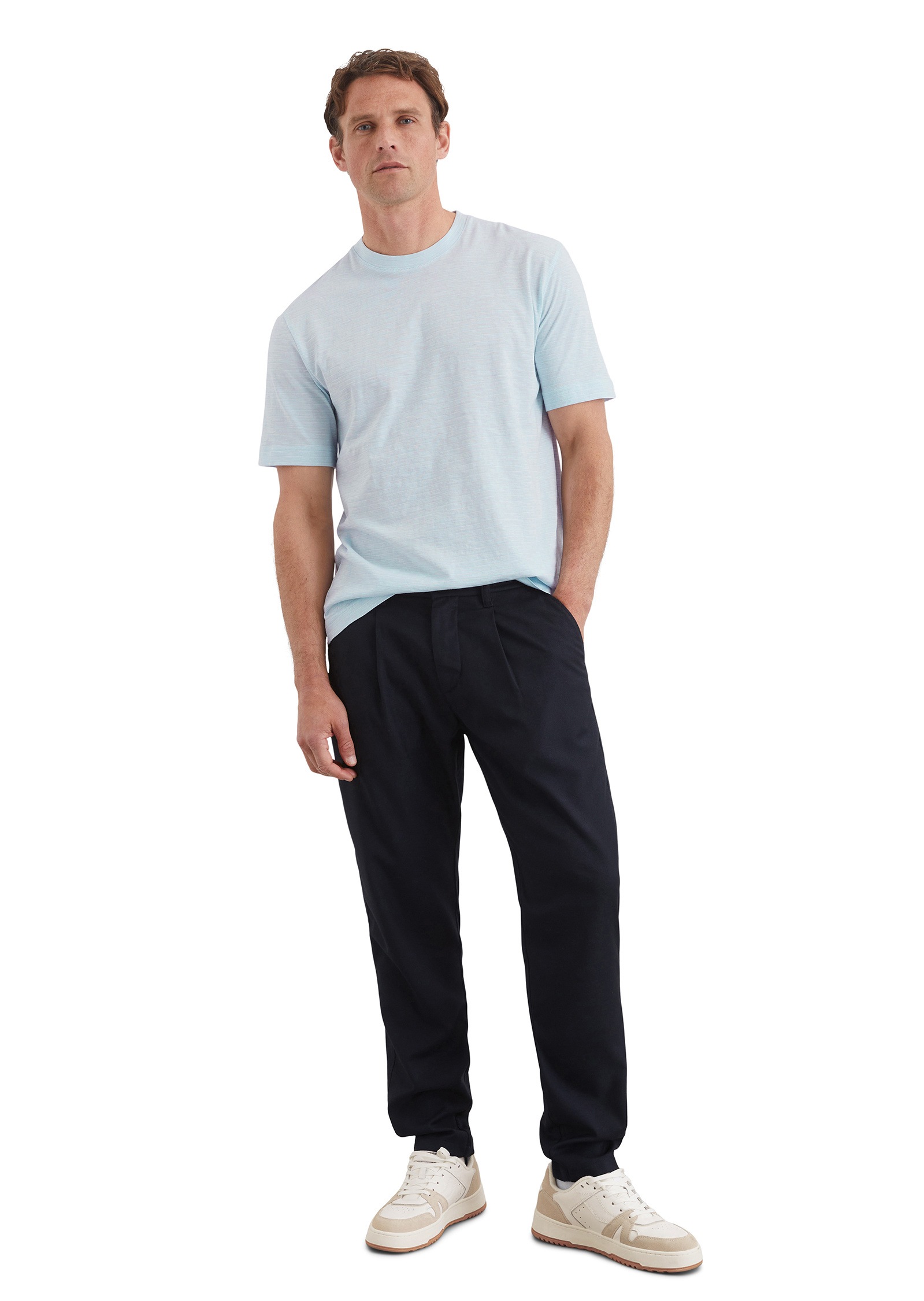 Marc O'Polo T-Shirt »aus gestreiftem Single-Slub-Jersey«