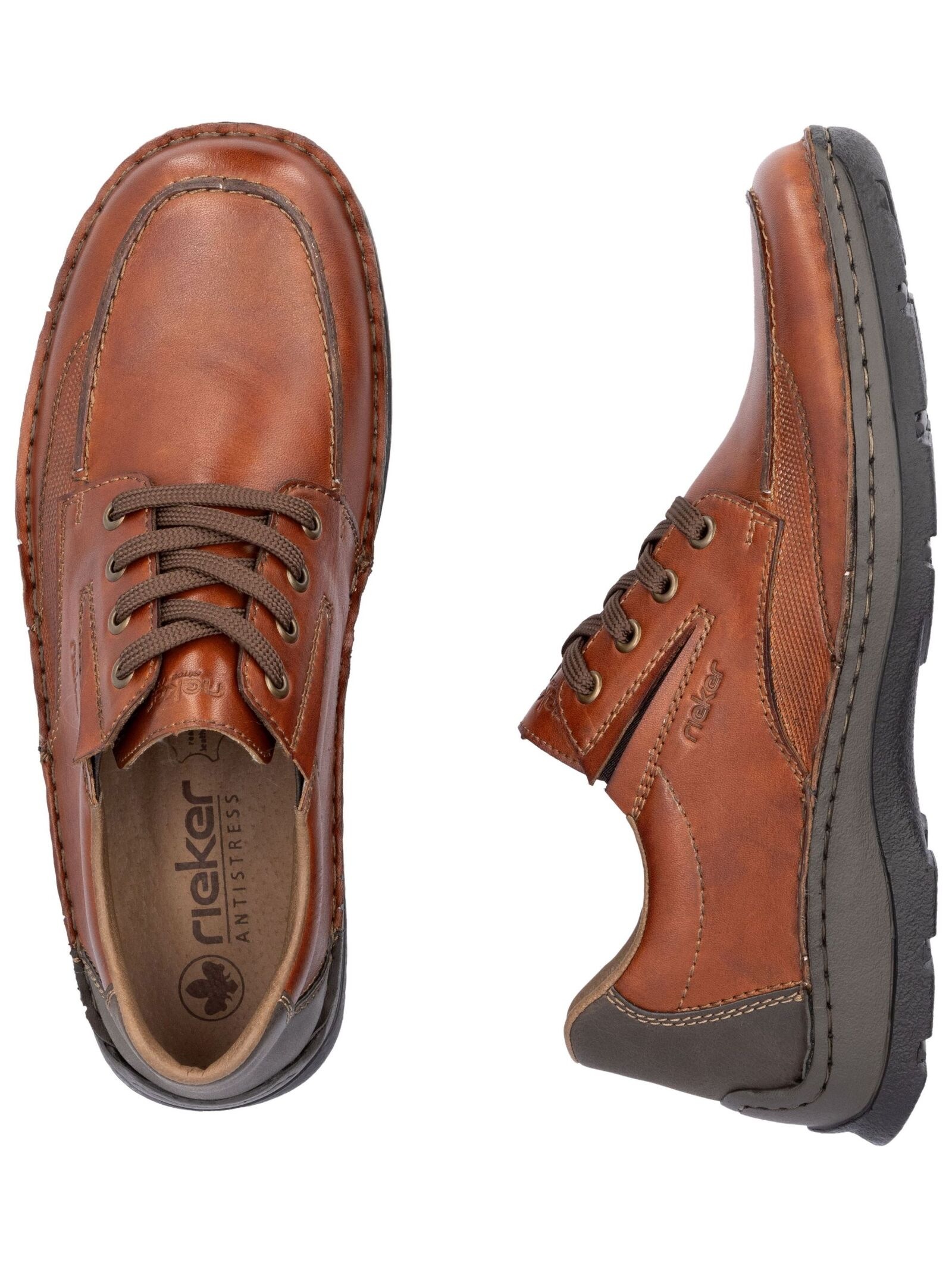 Rieker Schnürschuh »Rieker Halbschuhe Glattleder«