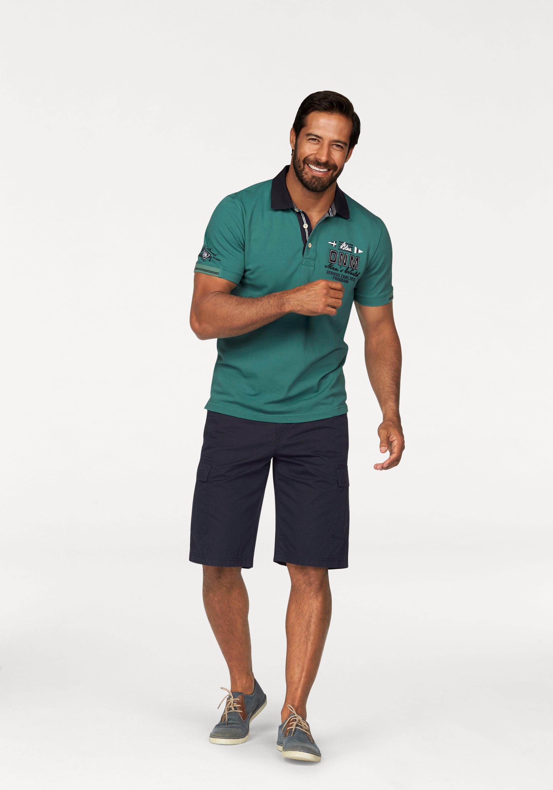 Man's World Poloshirt, in Piqué-Qualität mit Kontrastkragen