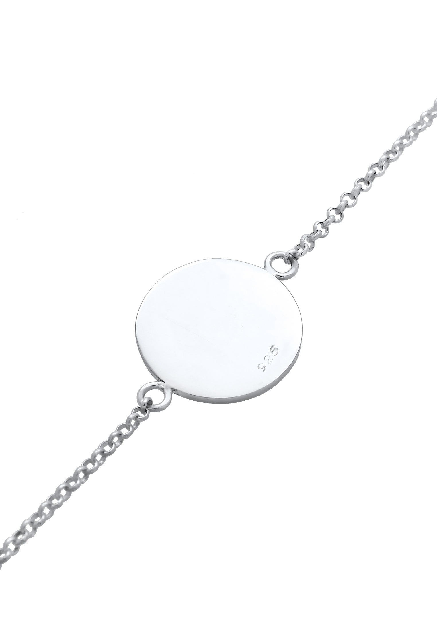 Elli Armband »Weltkugel Plättchen Anhänger 925 Sterling Silber«