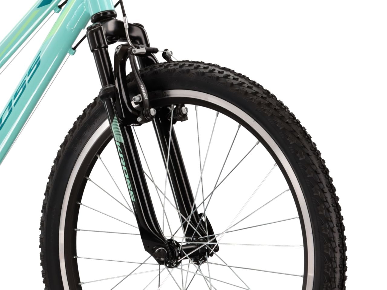 Kross Kinderfahrrad »KROSS Kinderad 24" Lea JR 1.0 Grün 8 Gänge« 8 Gang Shimano TOURNEY TX800 Schaltwerk Kettenschaltung